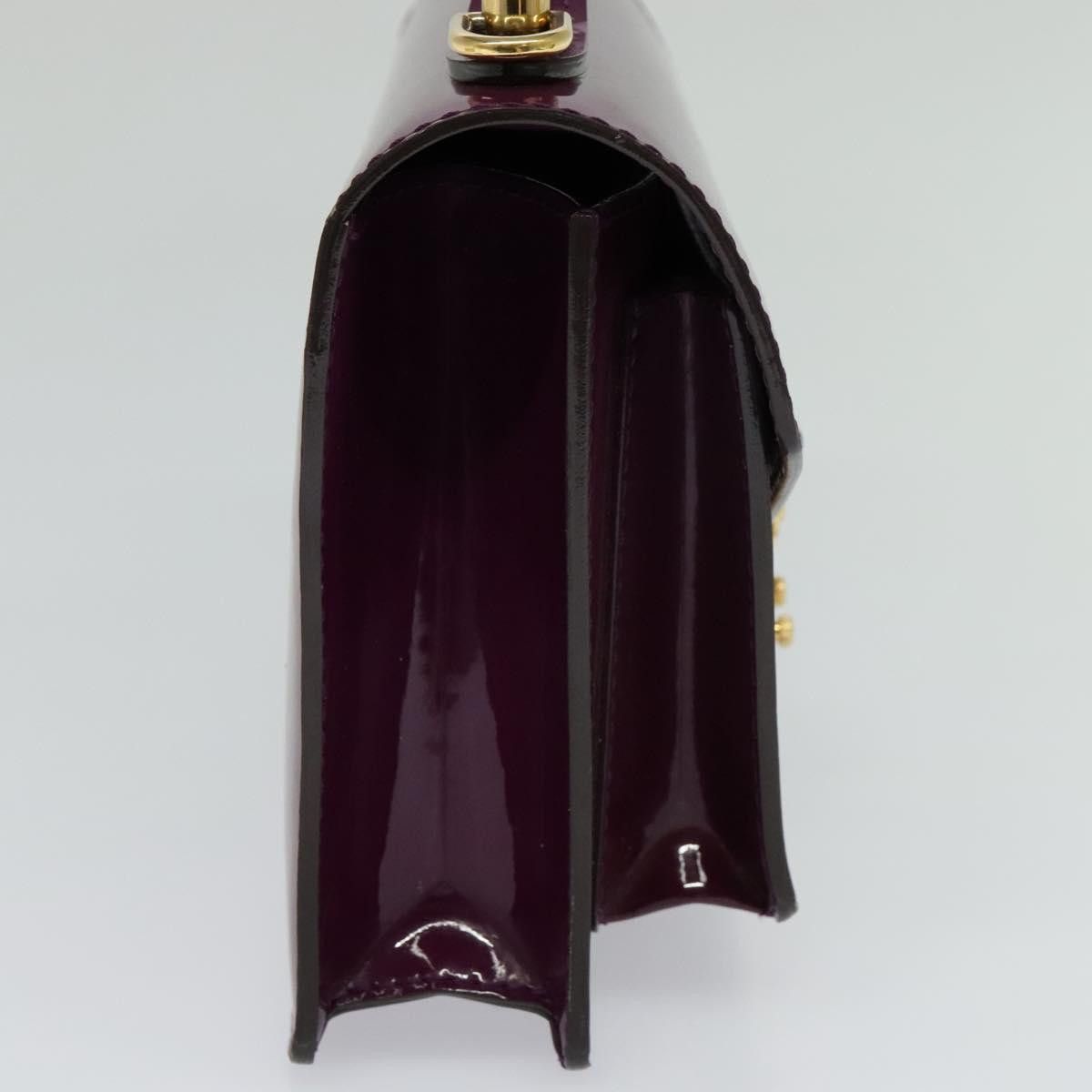 Louis Vuitton Monceau Burgundy Patent Leather Handbag (Pre-Owned) Size ONE SIZE - 3 Thumbnail