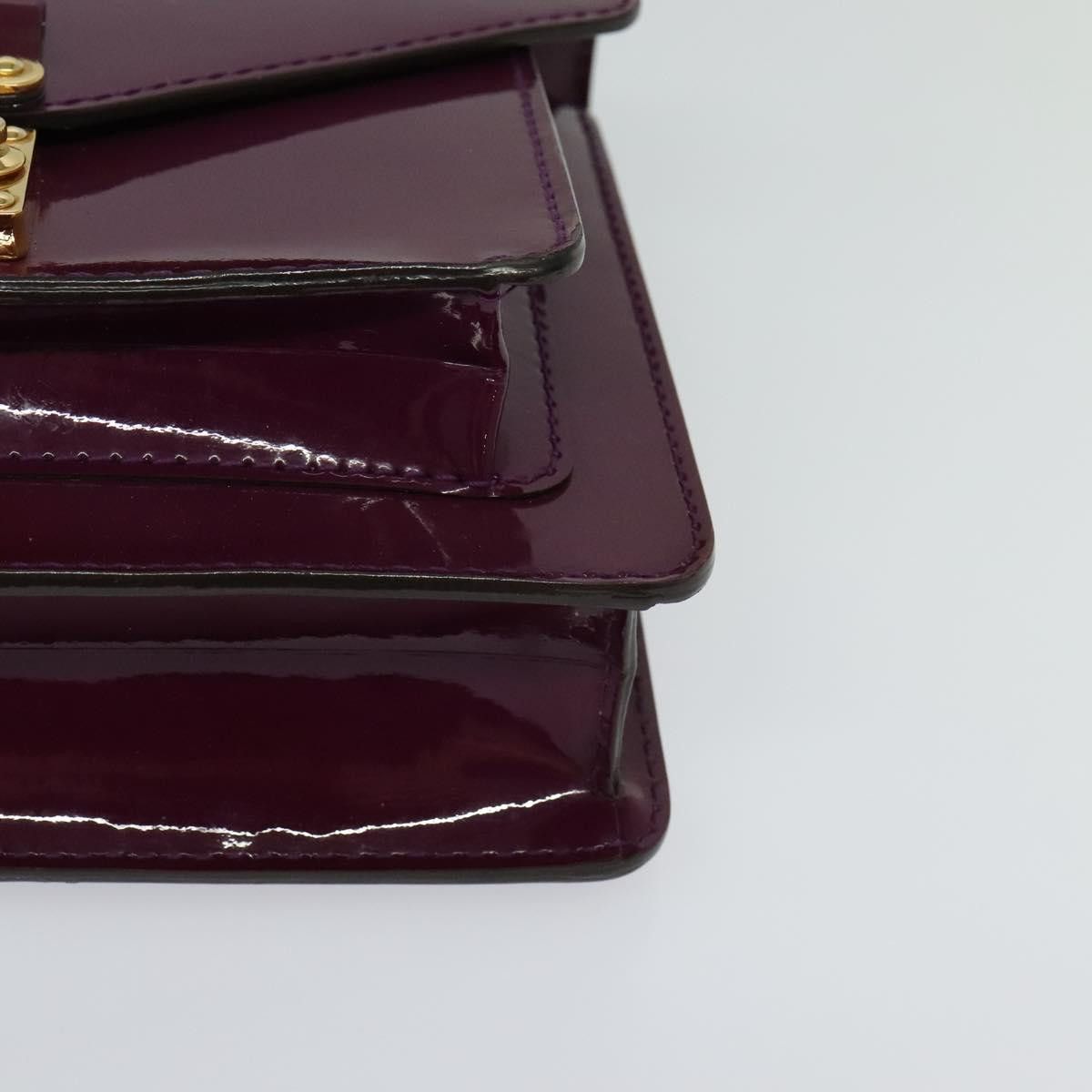 Louis Vuitton Monceau Burgundy Patent Leather Handbag (Pre-Owned) Size ONE SIZE - 10 Thumbnail
