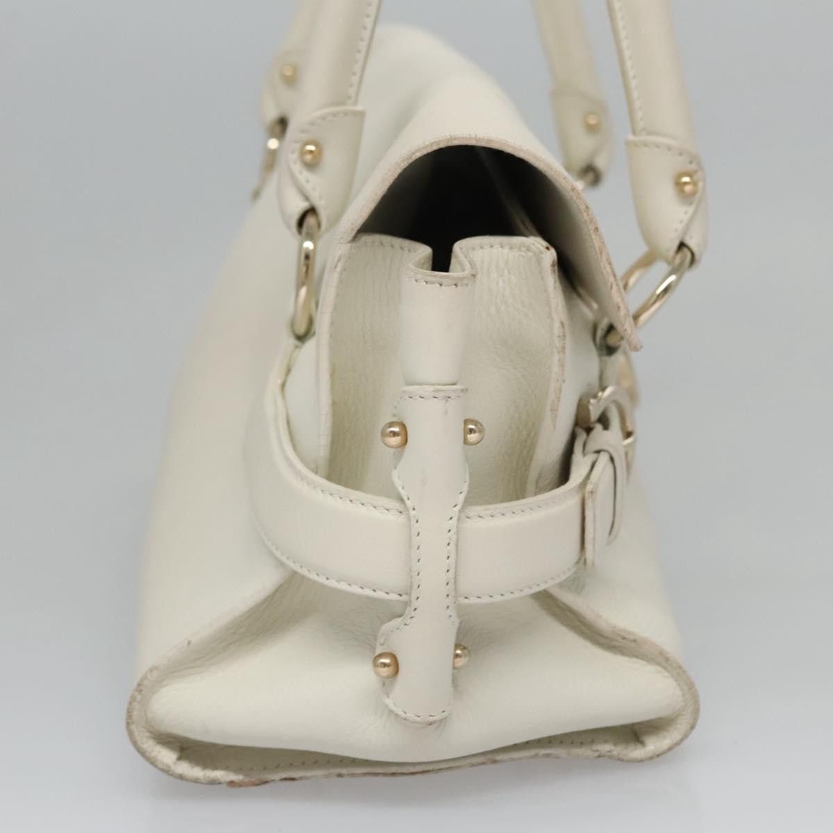 Salvatore Ferragamo Gancini Beige Leather Shoulder Bag (Pre-Owned) Size ONE SIZE - 5 Thumbnail