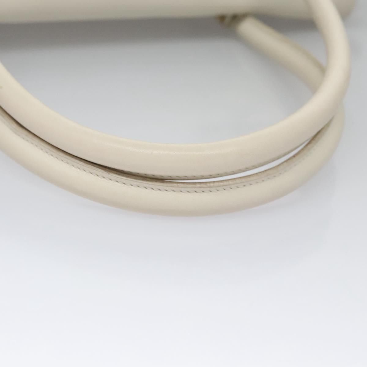 Salvatore Ferragamo Gancini Beige Leather Shoulder Bag (Pre-Owned) Size ONE SIZE - 7 Thumbnail