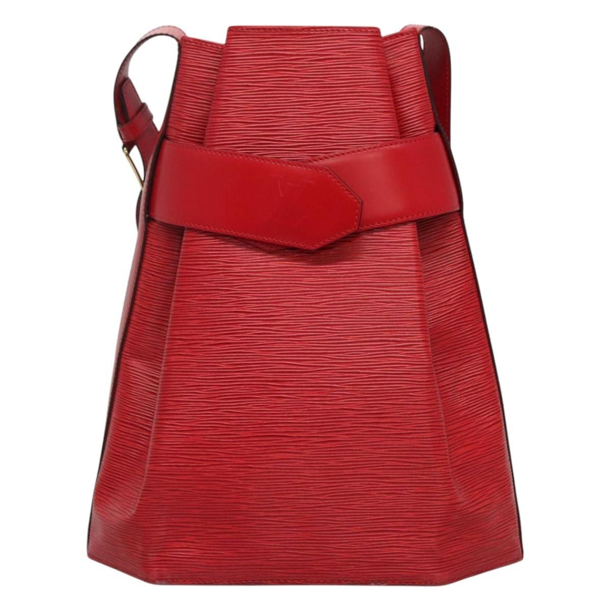 Louis Vuitton Sac D'épaule Red Leather Shoulder Bag (Pre-Owned) Size ONE SIZE - 3 Thumbnail
