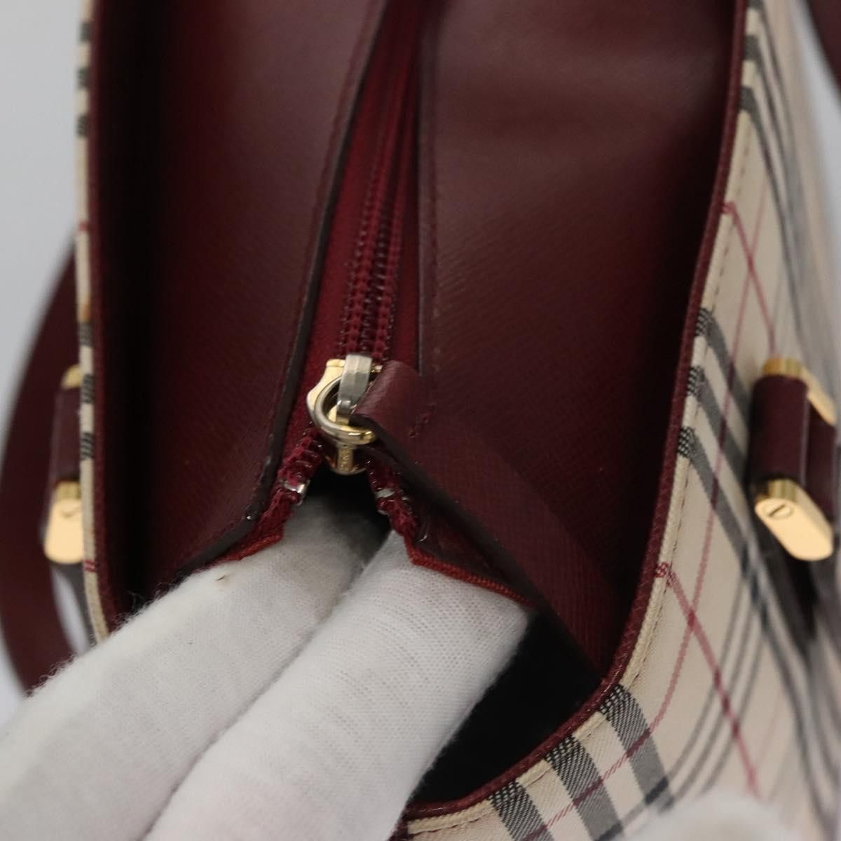 Burberry Nova Check Beige Canvas Shoulder Bag (Pre-Owned) Size ONE SIZE - 15 Thumbnail