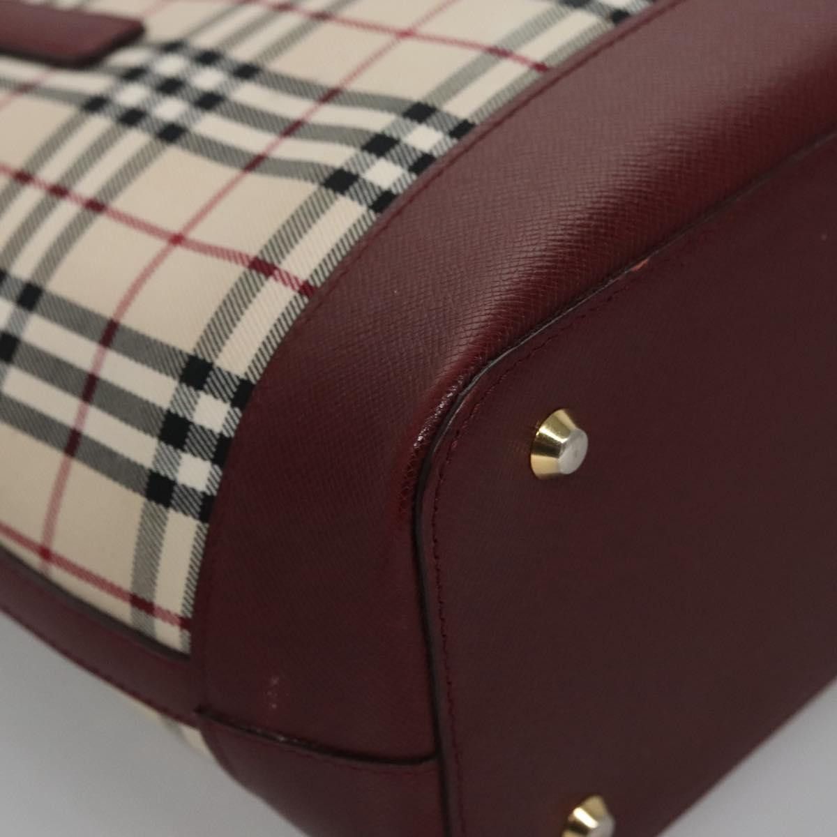 Burberry Nova Check Beige Canvas Shoulder Bag (Pre-Owned) Size ONE SIZE - 10 Thumbnail