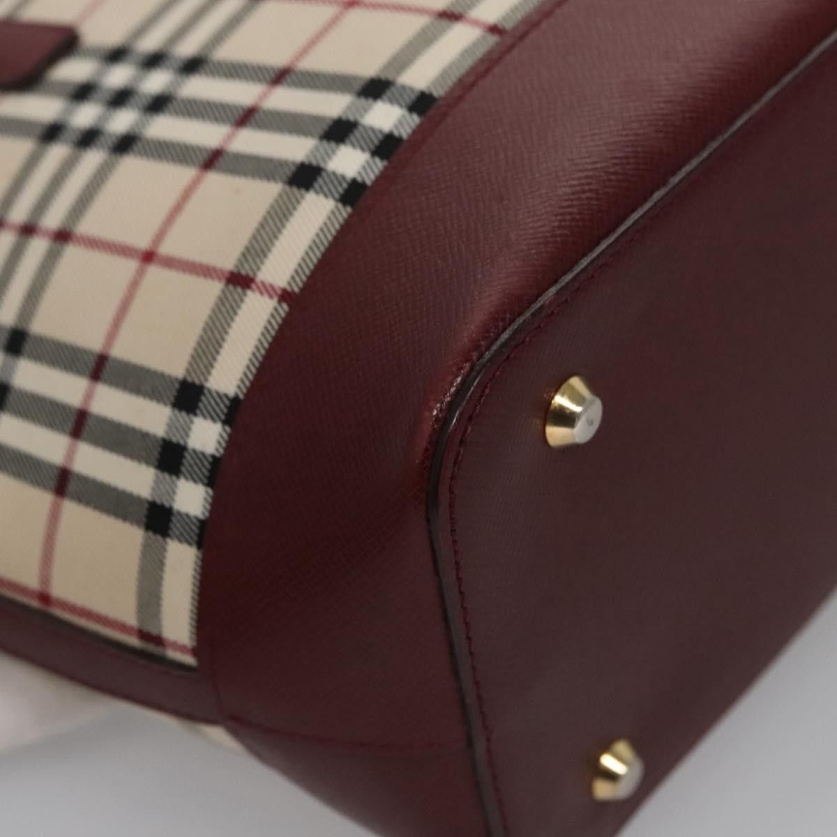 Burberry Nova Check Beige Canvas Shoulder Bag (Pre-Owned) Size ONE SIZE - 12 Thumbnail