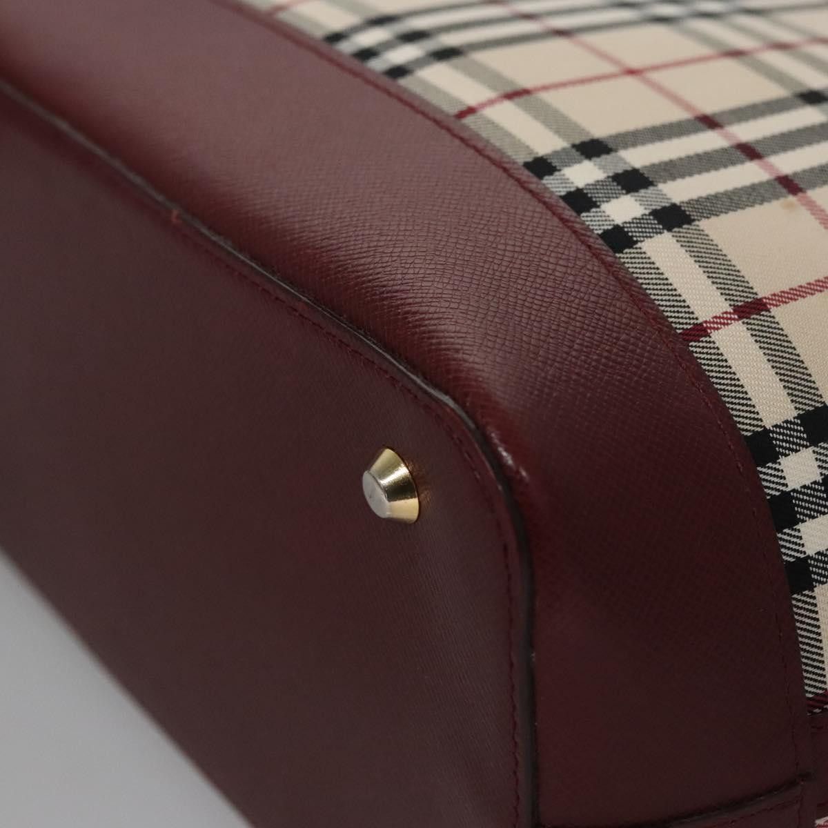 Burberry Nova Check Beige Canvas Shoulder Bag (Pre-Owned) Size ONE SIZE - 11 Thumbnail