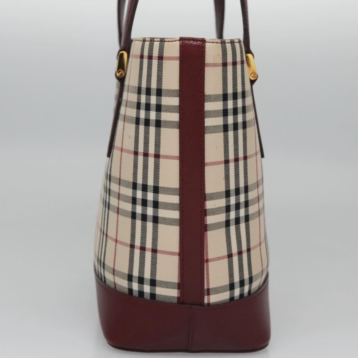 Burberry Nova Check Beige Canvas Shoulder Bag (Pre-Owned) Size ONE SIZE - 5 Thumbnail