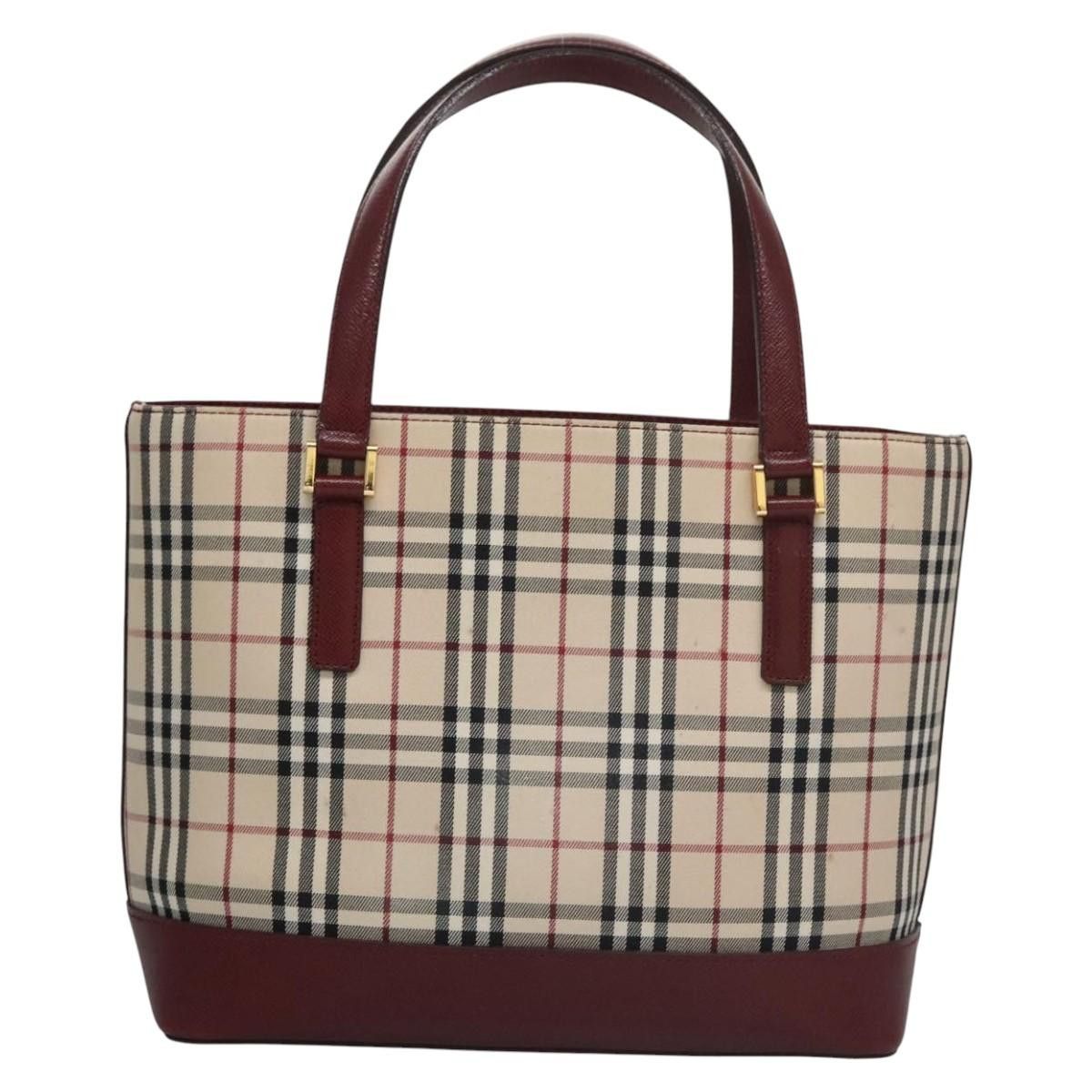 Burberry Nova Check Beige Canvas Shoulder Bag (Pre-Owned) Size ONE SIZE - 2 Thumbnail
