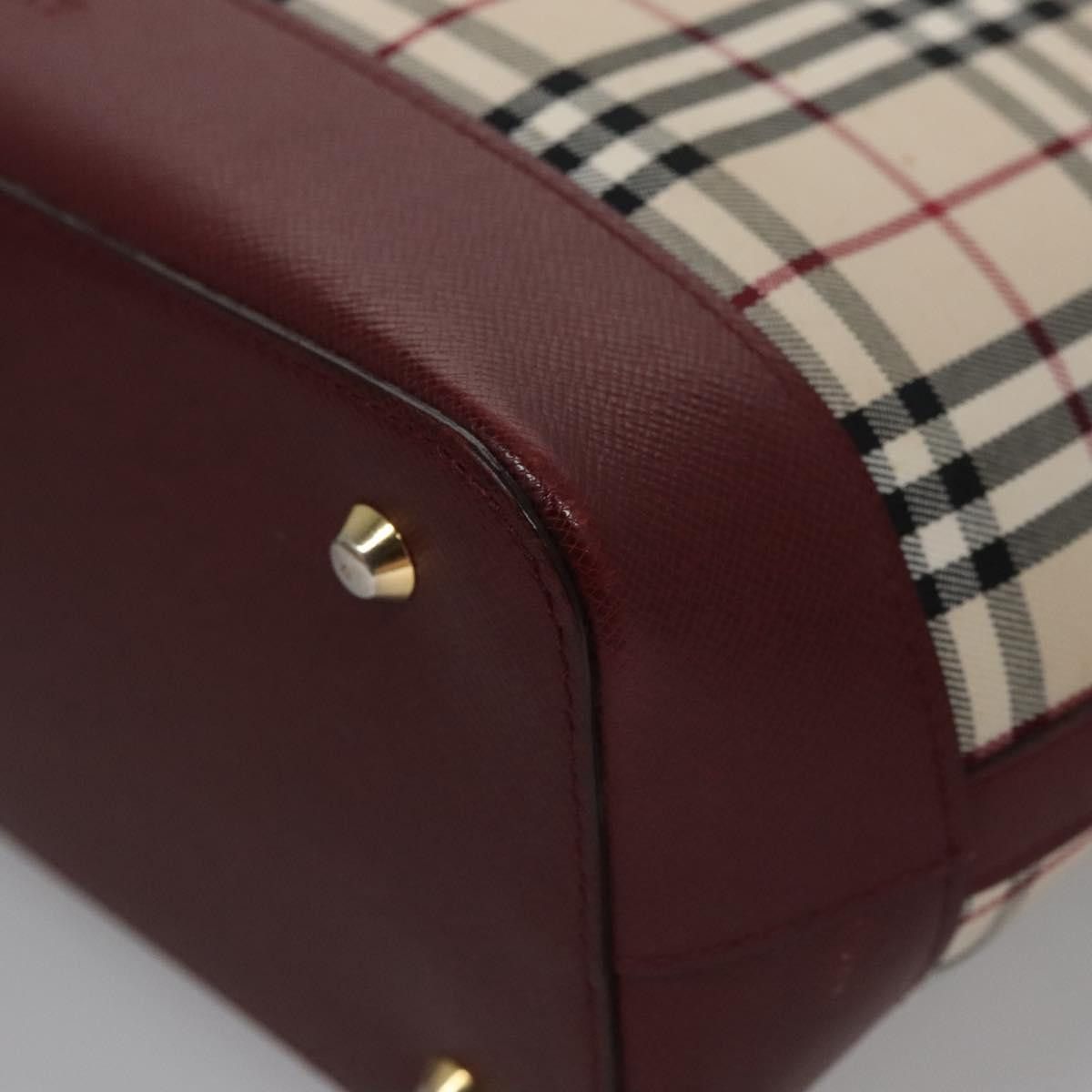 Burberry Nova Check Beige Canvas Shoulder Bag (Pre-Owned) Size ONE SIZE - 13 Thumbnail