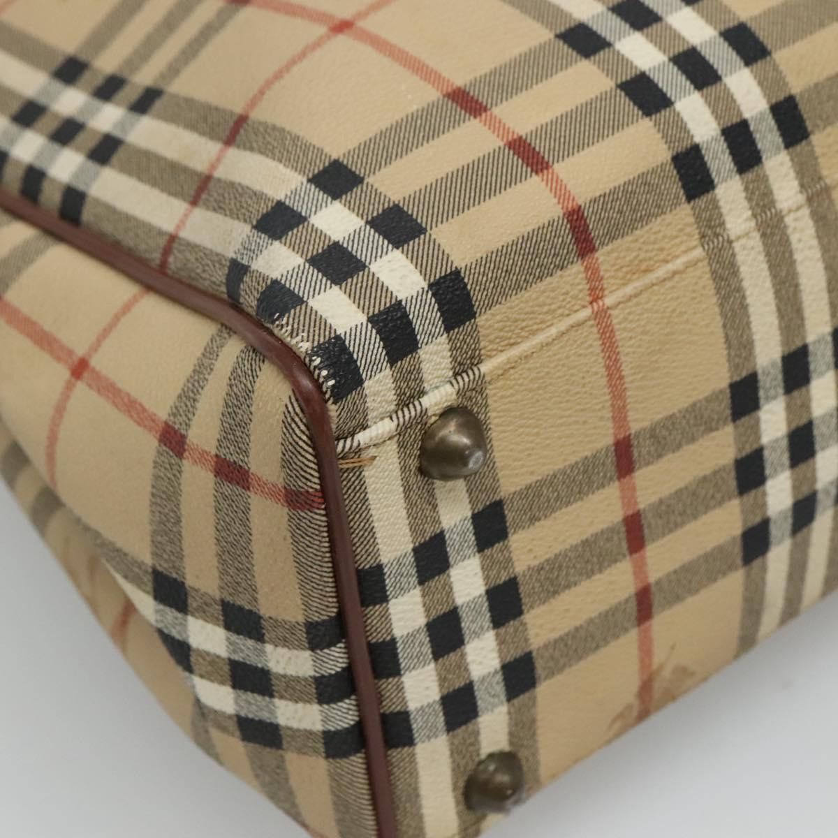 Burberry Nova Check Beige Canvas Shoulder Bag (Pre-Owned) Size ONE SIZE - 11 Thumbnail
