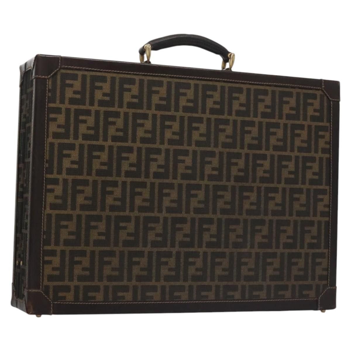 Fendi Zucca Brown Canvas Briefcase Bag (Pre-Owned) Size ONE SIZE - 3 Thumbnail