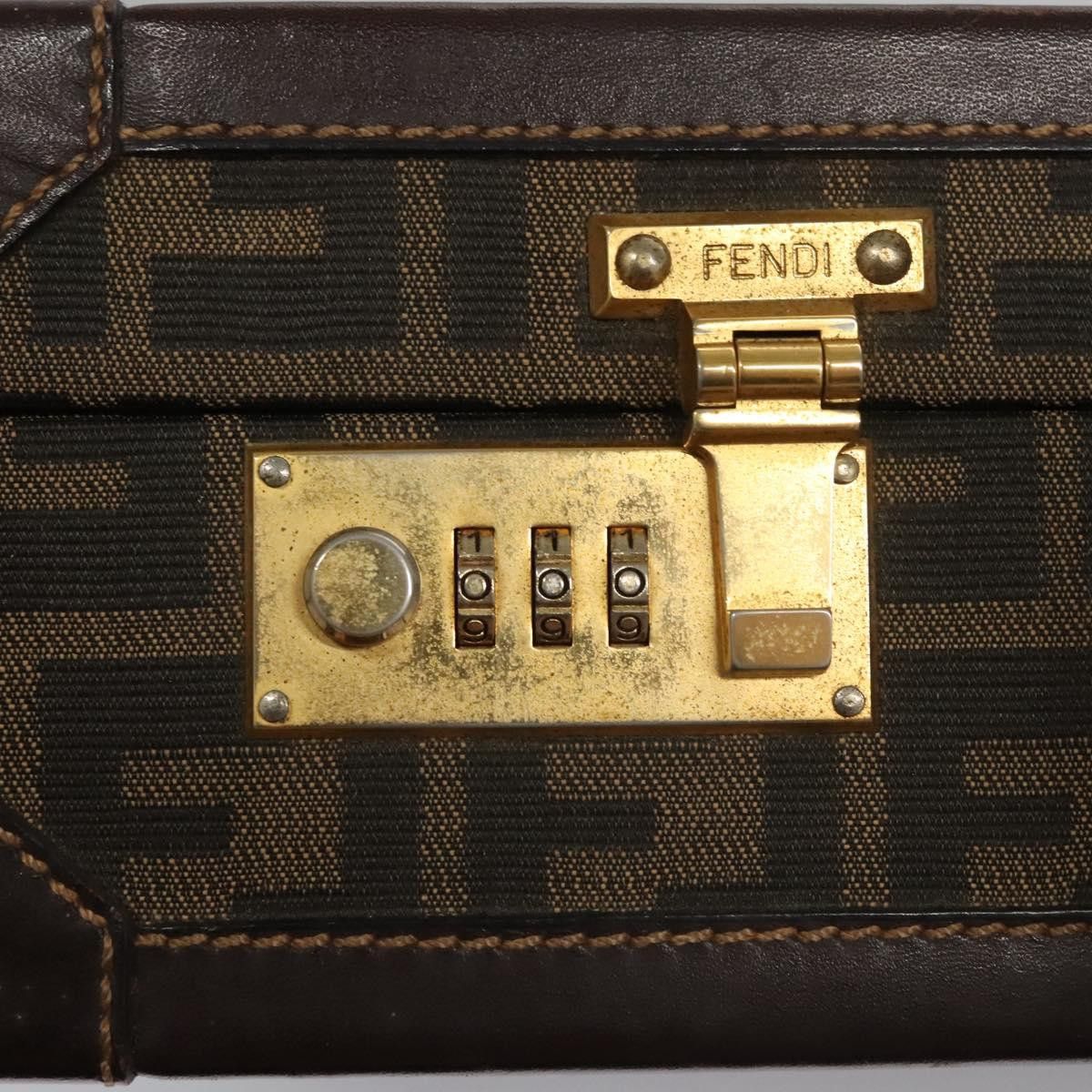 Fendi Zucca Brown Canvas Briefcase Bag (Pre-Owned) Size ONE SIZE - 15 Thumbnail