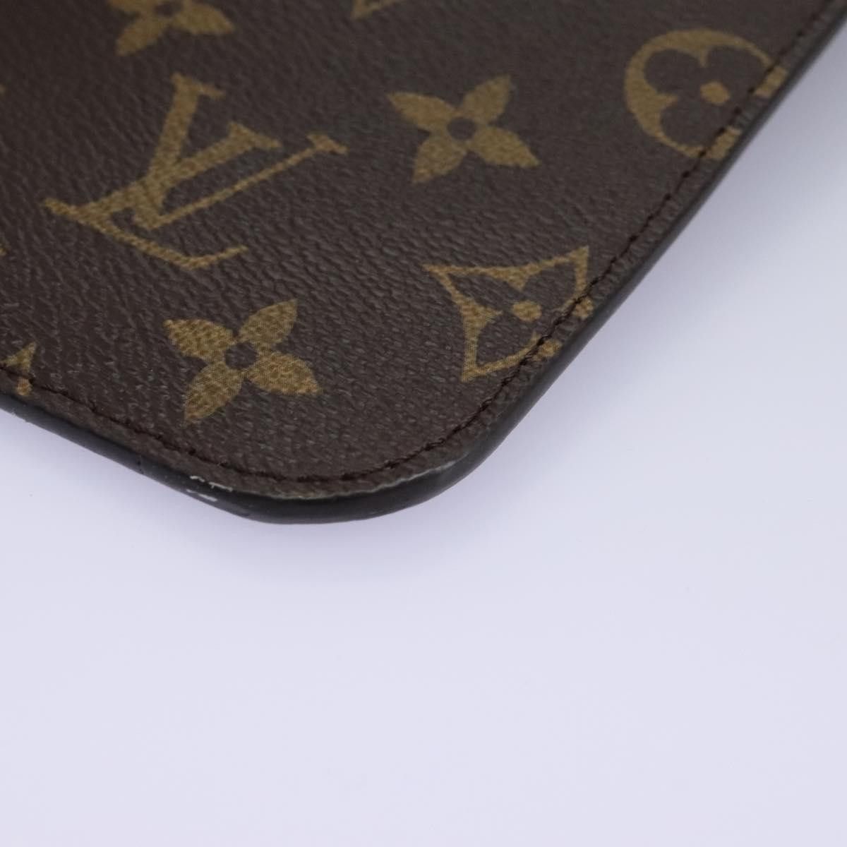 Louis Vuitton Neverfull Pouch Brown Canvas Clutch Bag (Pre-Owned) Size ONE SIZE - 11 Thumbnail