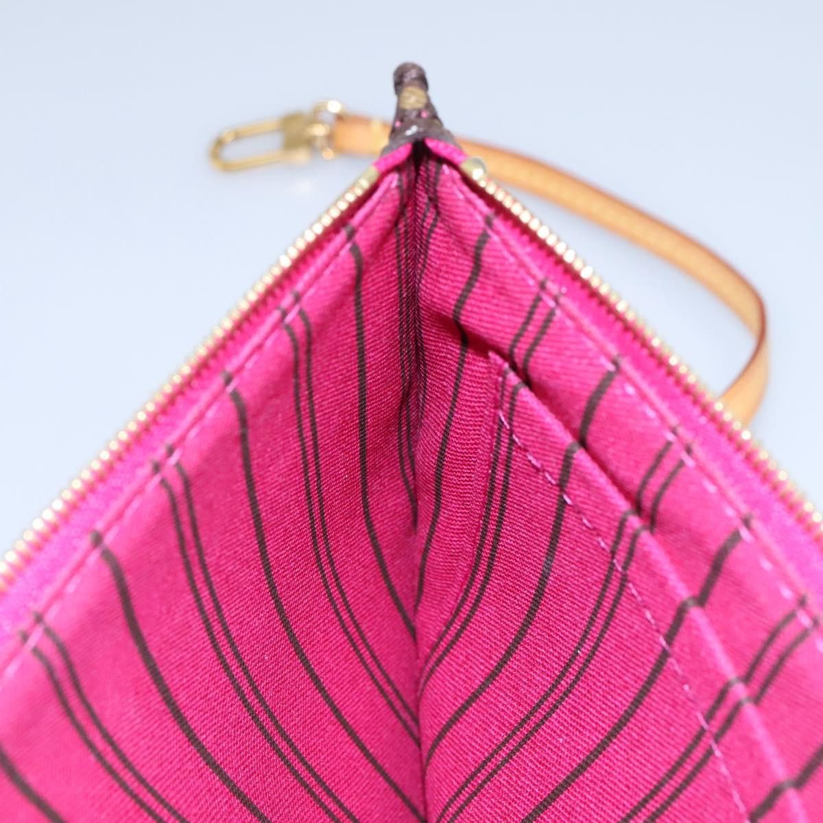 Louis Vuitton Neverfull Pouch Brown Canvas Clutch Bag (Pre-Owned) Size ONE SIZE - 18 Thumbnail