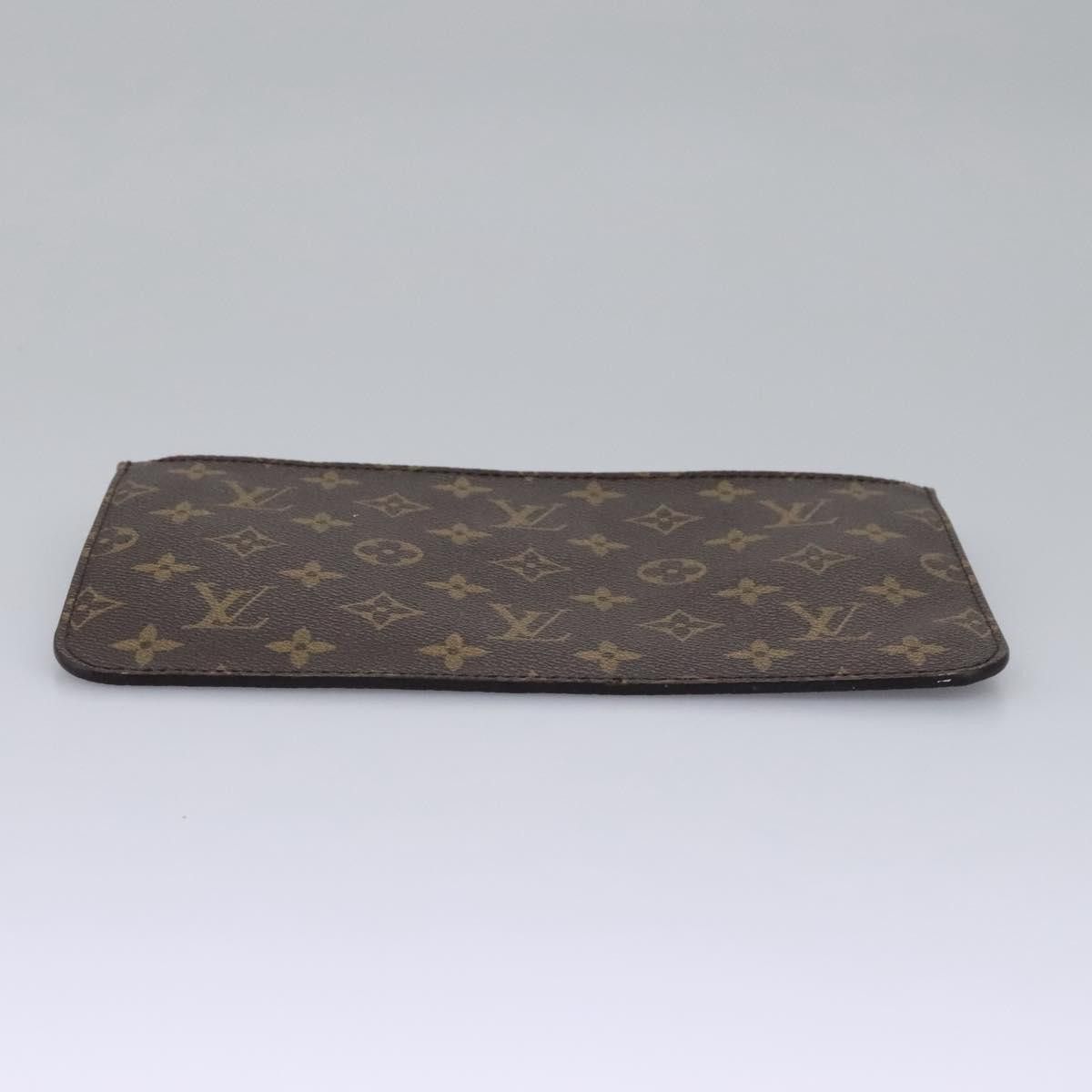 Louis Vuitton Neverfull Pouch Brown Canvas Clutch Bag (Pre-Owned) Size ONE SIZE - 9 Thumbnail