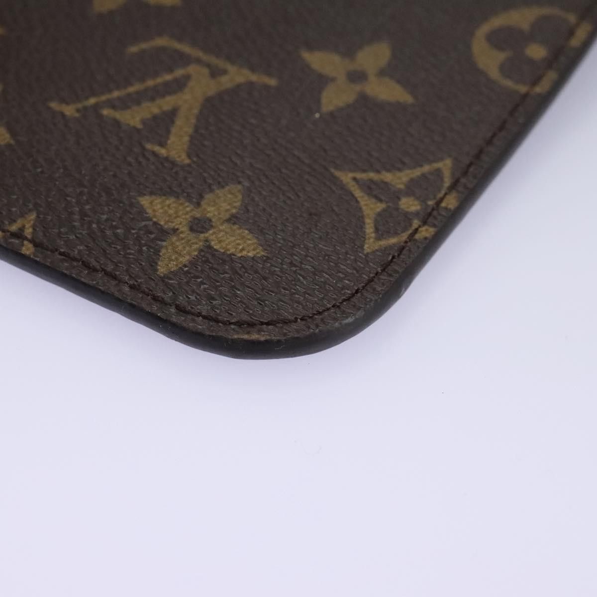Louis Vuitton Neverfull Pouch Brown Canvas Clutch Bag (Pre-Owned) Size ONE SIZE - 13 Thumbnail