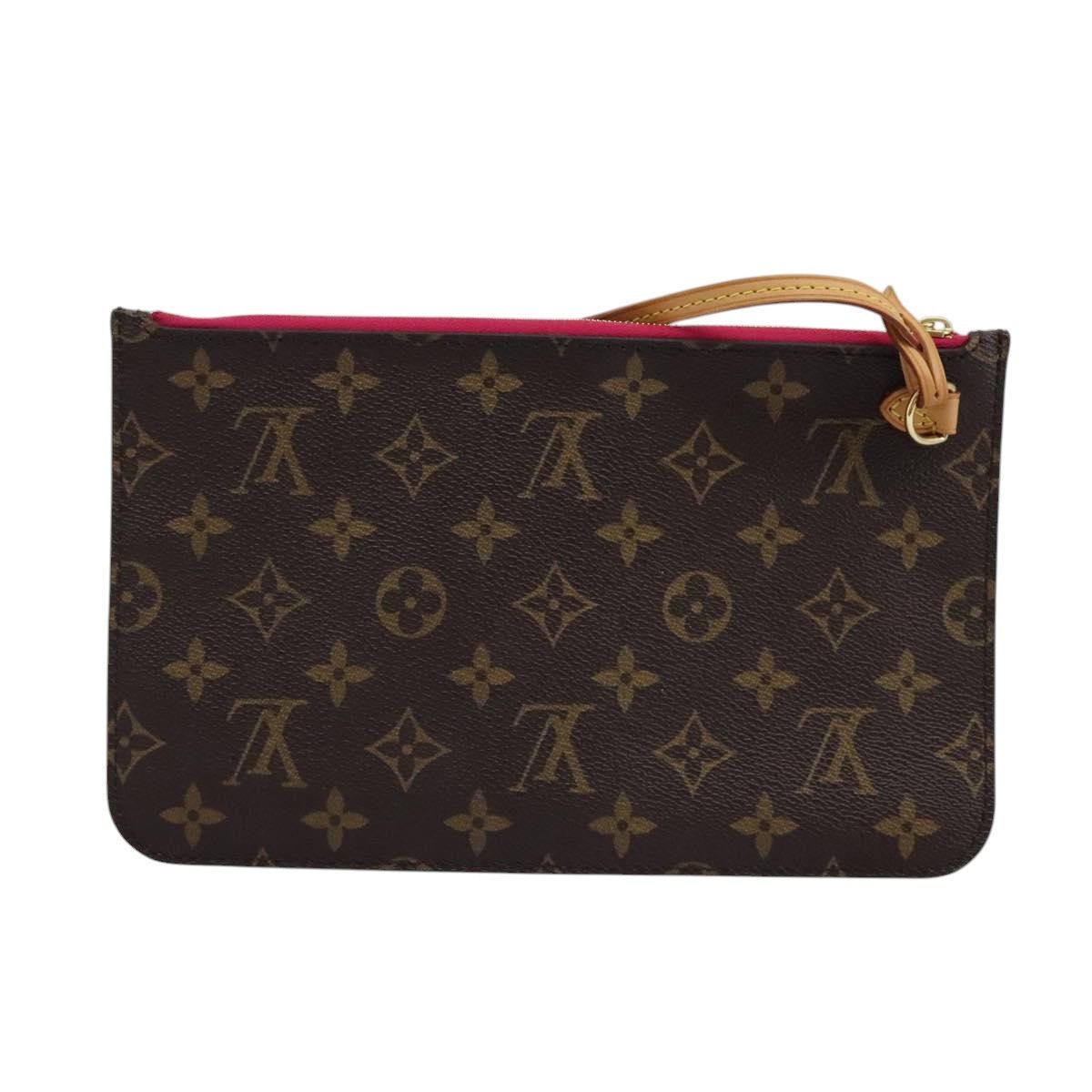 Louis Vuitton Neverfull Pouch Brown Canvas Clutch Bag (Pre-Owned) Size ONE SIZE - 2 Thumbnail