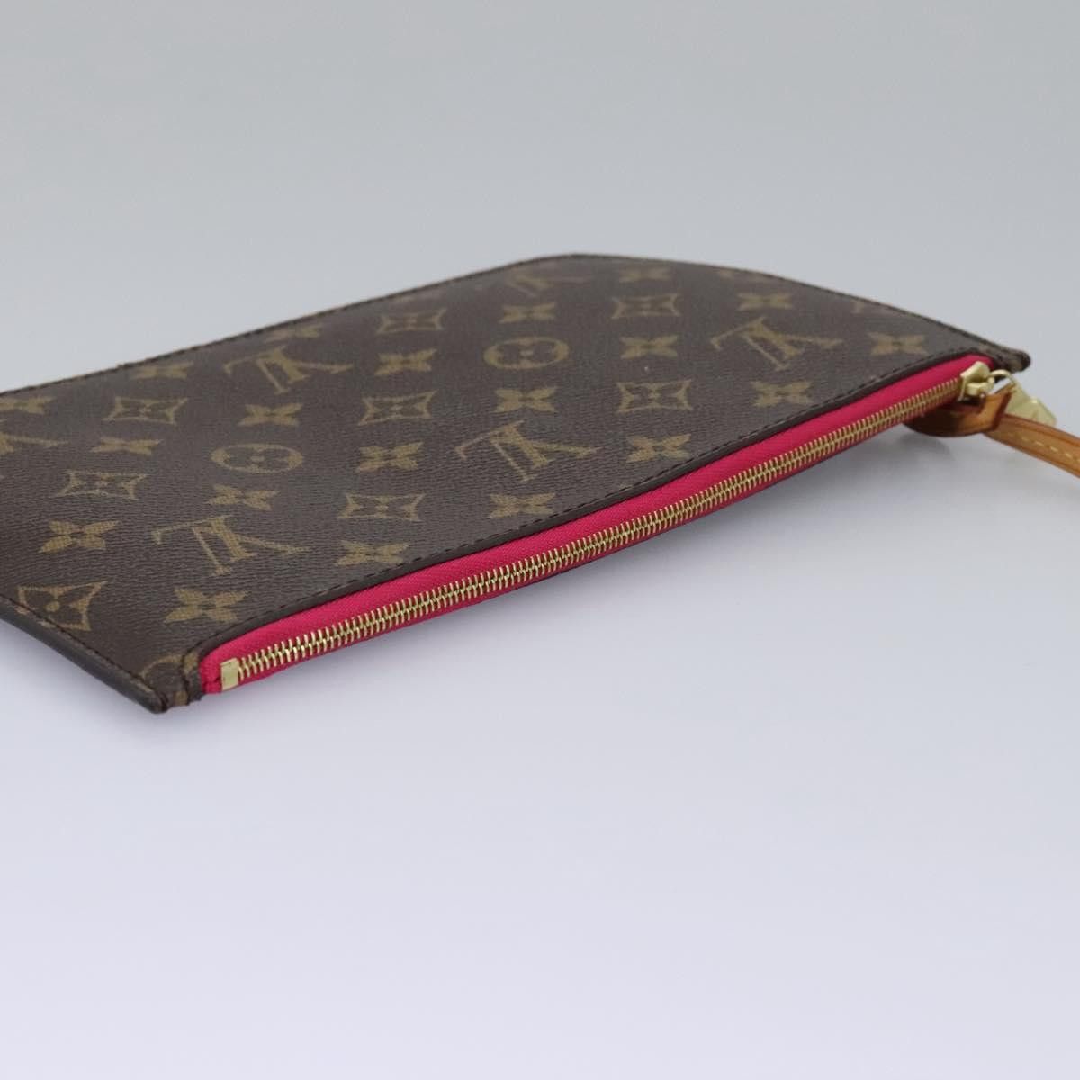 Louis Vuitton Neverfull Pouch Brown Canvas Clutch Bag (Pre-Owned) Size ONE SIZE - 6 Thumbnail
