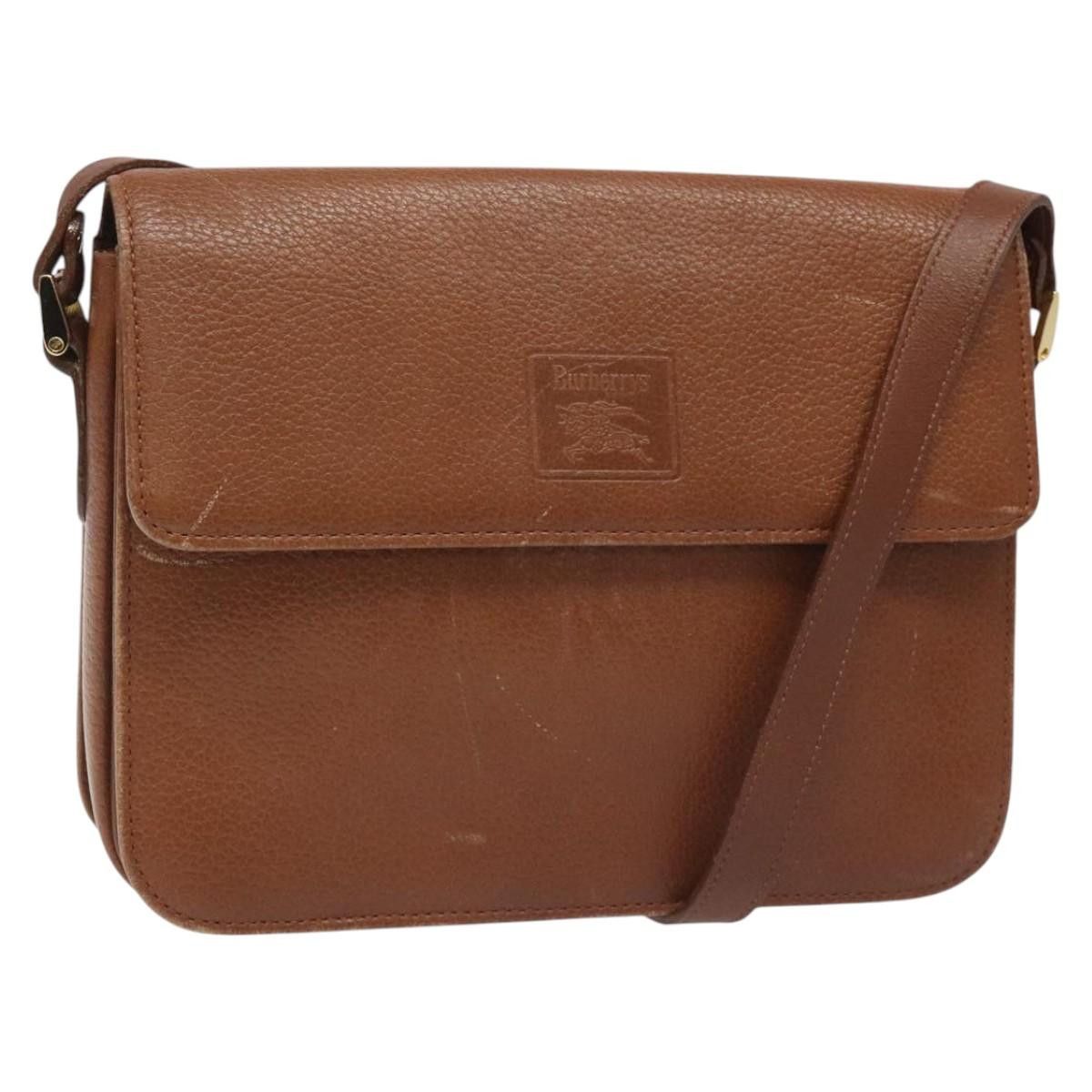 Burberry Nova Check Brown Leather Shoulder Bag (Pre-Owned) Size ONE SIZE - 3 Thumbnail