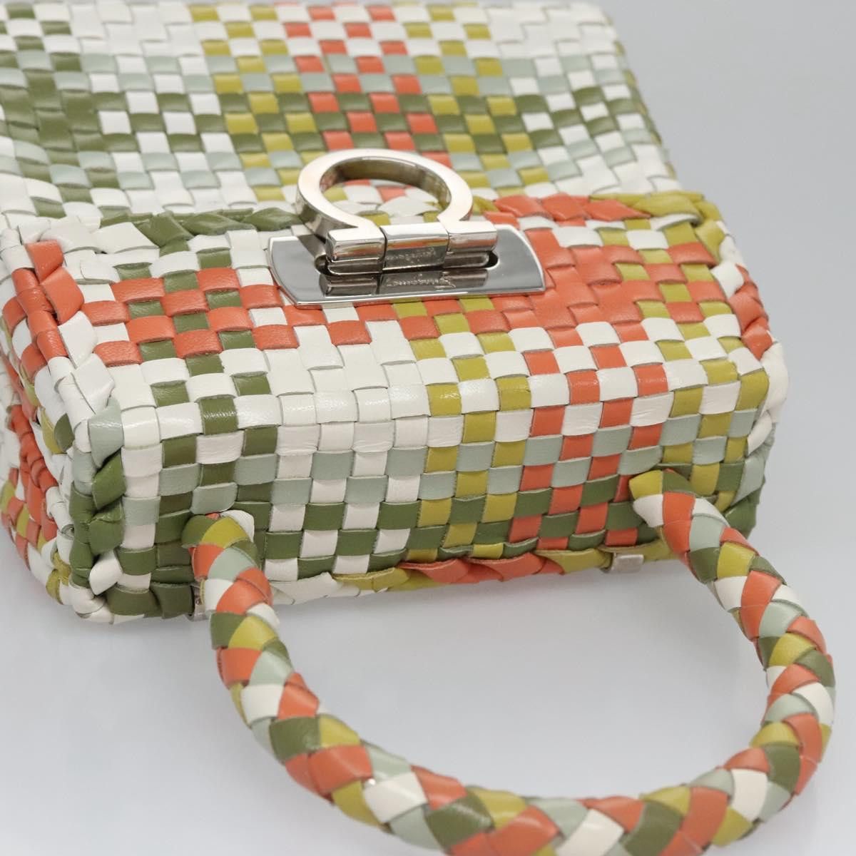 Salvatore Ferragamo Gancini Multicolour Leather Handbag (Pre-Owned) Size ONE SIZE - 6 Thumbnail