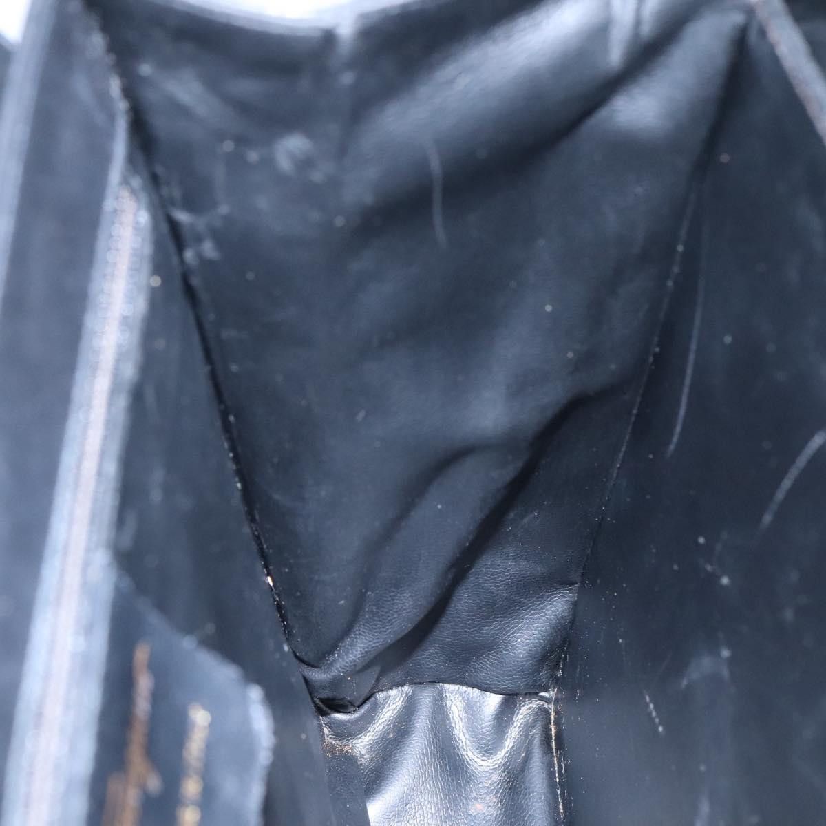 Salvatore Ferragamo Gancini Black Leather Handbag (Pre-Owned) Size ONE SIZE - 17 Thumbnail