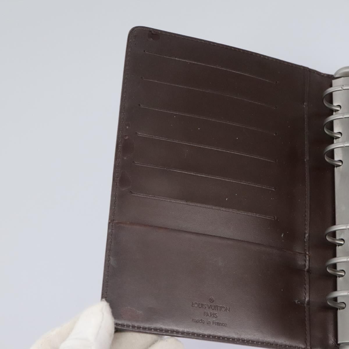 Louis Vuitton Couverture Agenda Fonctionnel Mm Brown Leather Wallet Size ONE SIZE - 13 Thumbnail