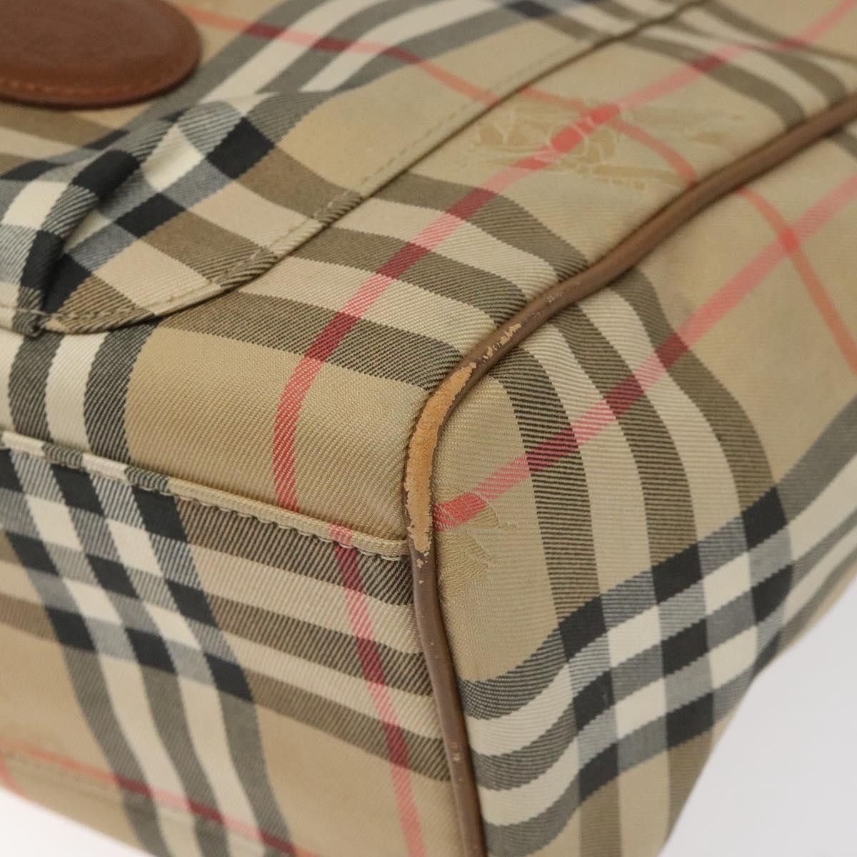 Burberry Nova Check Beige Canvas Tote Bag (Pre-Owned) Size ONE SIZE - 10 Thumbnail
