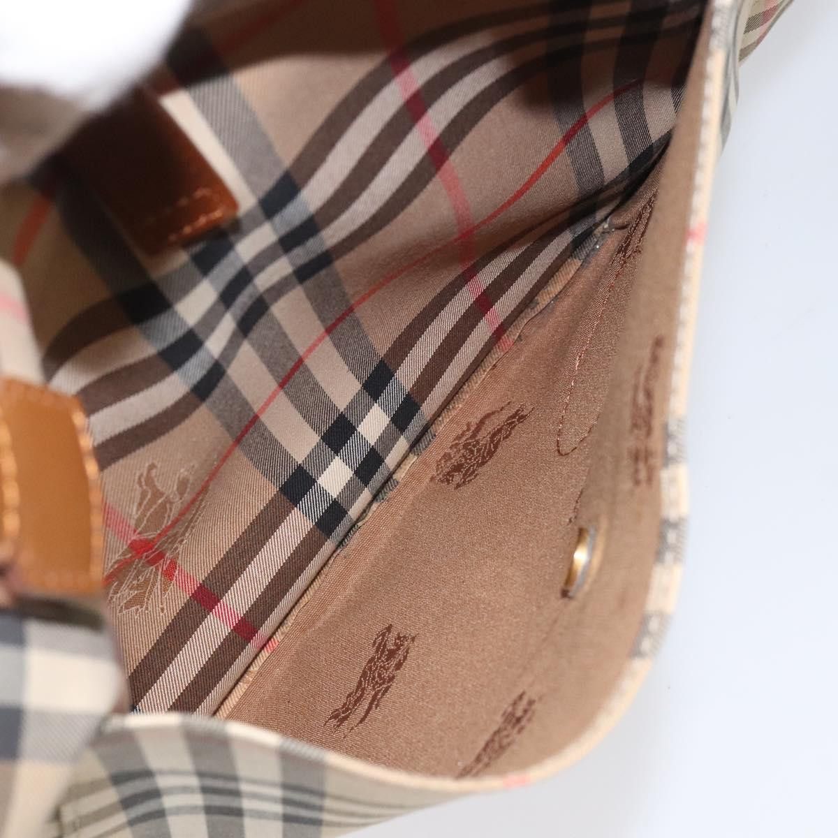Burberry Nova Check Beige Canvas Tote Bag (Pre-Owned) Size ONE SIZE - 20 Thumbnail