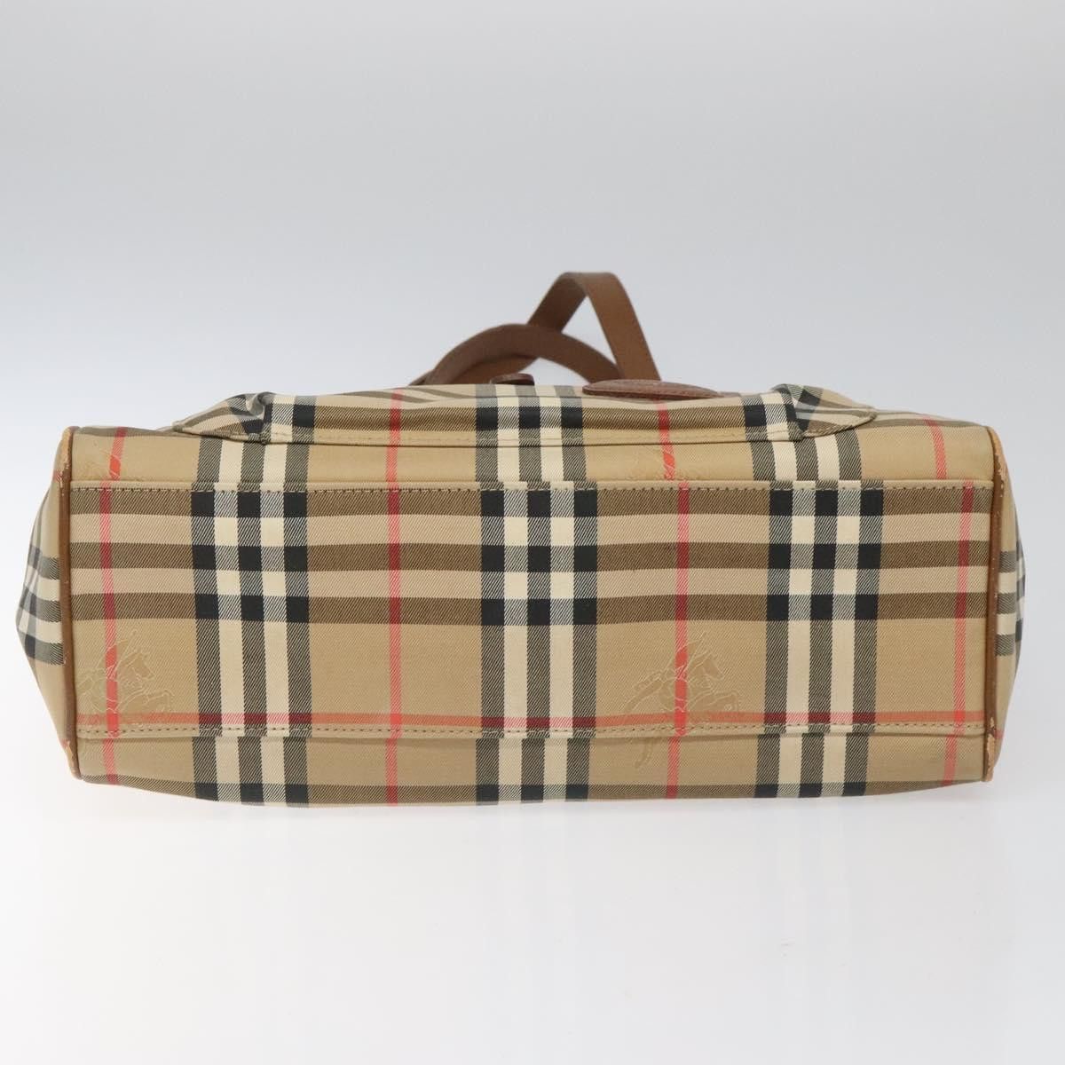 Burberry Nova Check Beige Canvas Tote Bag (Pre-Owned) Size ONE SIZE - 9 Thumbnail