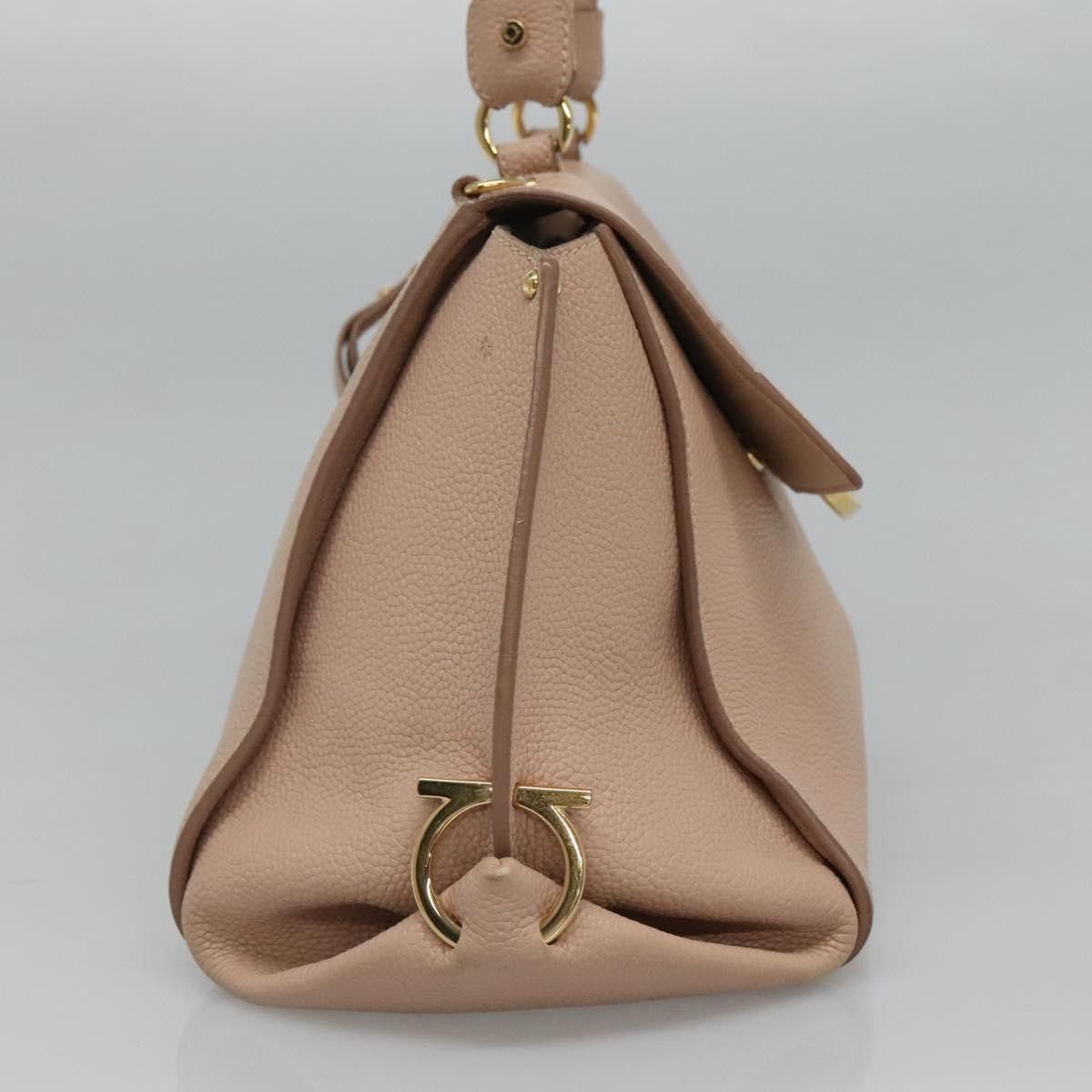 Salvatore Ferragamo Sofia Pink Leather Handbag (Pre-Owned) Size ONE SIZE - 4 Thumbnail