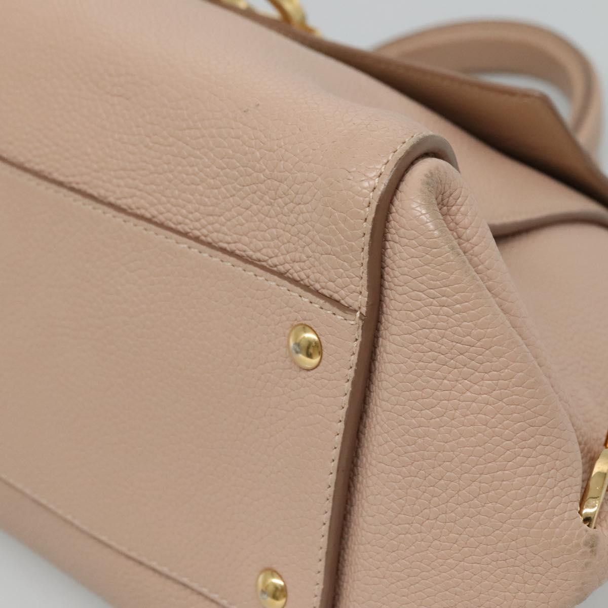 Salvatore Ferragamo Sofia Pink Leather Handbag (Pre-Owned) Size ONE SIZE - 10 Thumbnail