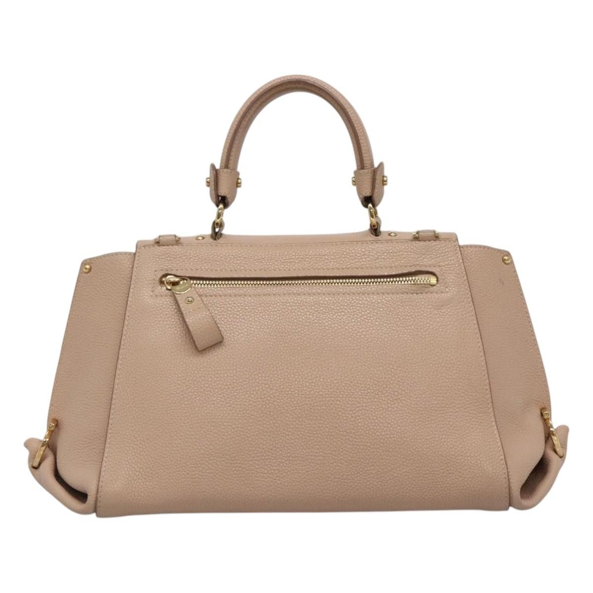 Salvatore Ferragamo Sofia Pink Leather Handbag (Pre-Owned) Size ONE SIZE - 2 Thumbnail