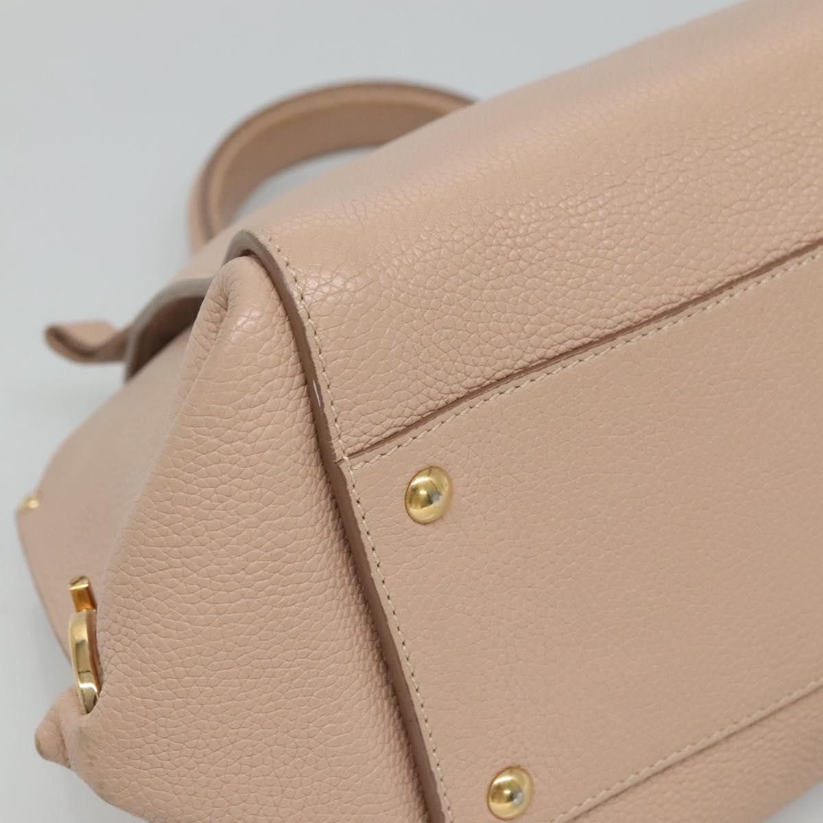 Salvatore Ferragamo Sofia Pink Leather Handbag (Pre-Owned) Size ONE SIZE - 13 Thumbnail