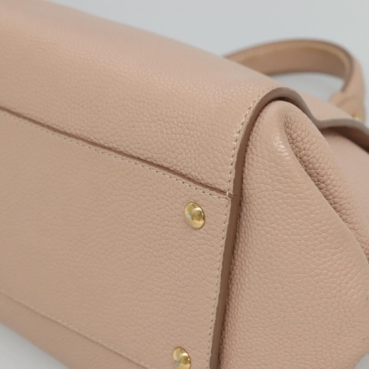 Salvatore Ferragamo Sofia Pink Leather Handbag (Pre-Owned) Size ONE SIZE - 12 Thumbnail
