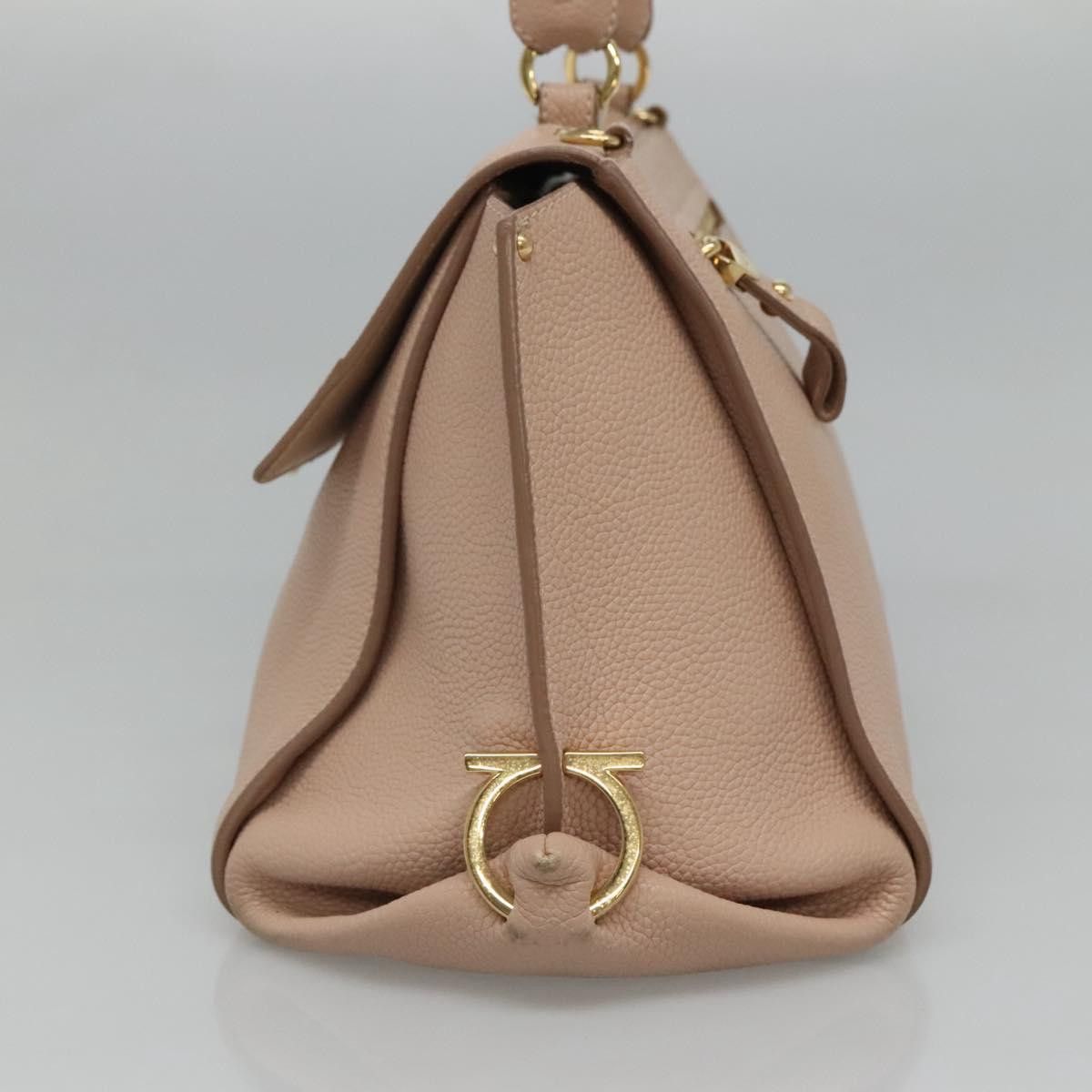 Salvatore Ferragamo Sofia Pink Leather Handbag (Pre-Owned) Size ONE SIZE - 5 Thumbnail