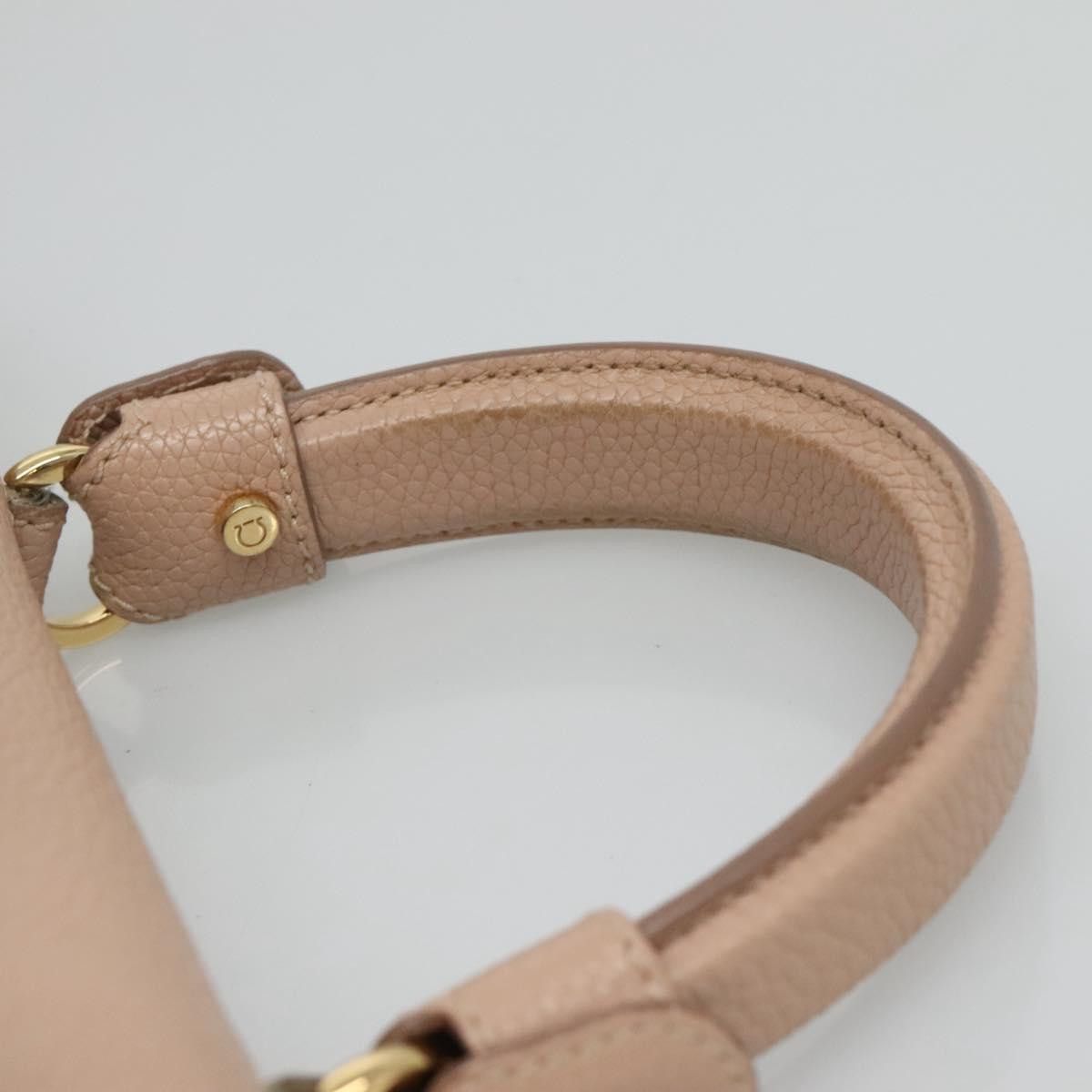 Salvatore Ferragamo Sofia Pink Leather Handbag (Pre-Owned) Size ONE SIZE - 8 Thumbnail