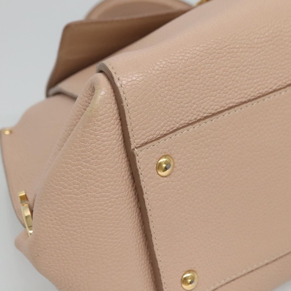Salvatore Ferragamo Sofia Pink Leather Handbag (Pre-Owned) Size ONE SIZE - 11 Thumbnail