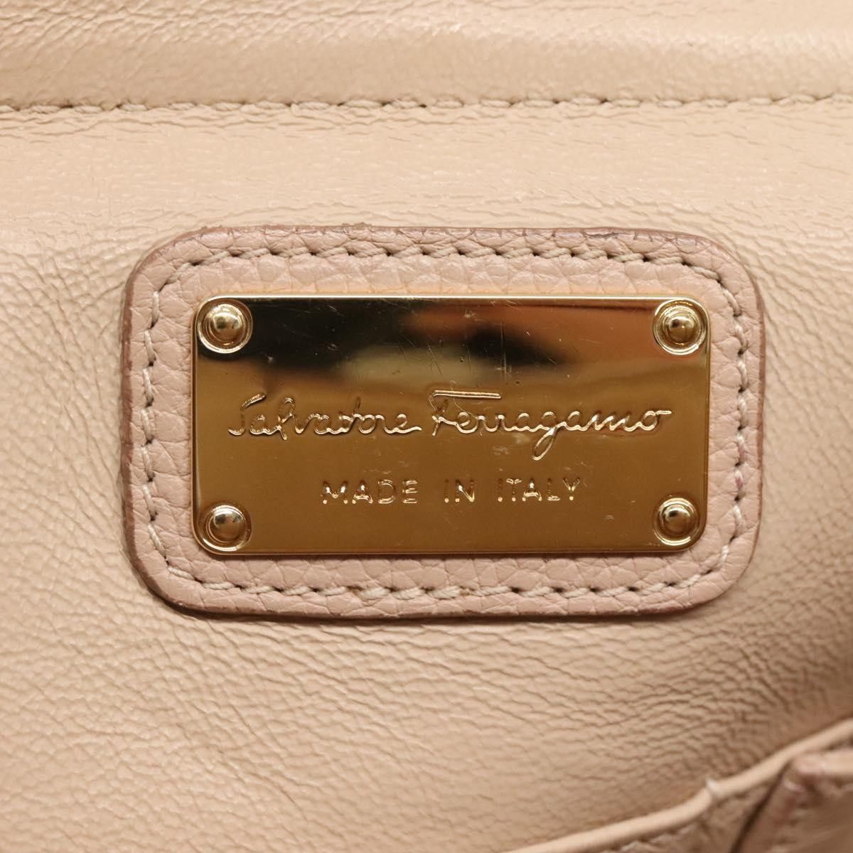 Salvatore Ferragamo Sofia Pink Leather Handbag (Pre-Owned) Size ONE SIZE - 15 Thumbnail