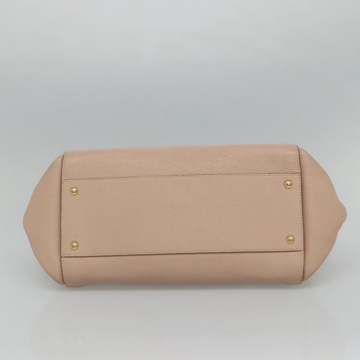 Salvatore Ferragamo Sofia Pink Leather Handbag (Pre-Owned) Size ONE SIZE - 9 Thumbnail