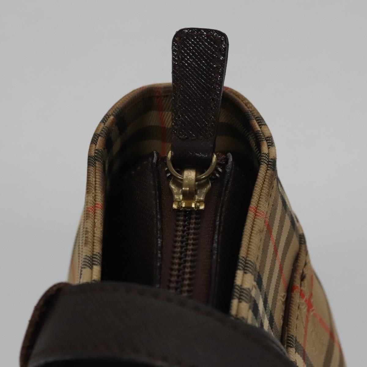 Burberry Nova Check Beige Canvas Shoulder Bag (Pre-Owned) Size ONE SIZE - 15 Thumbnail