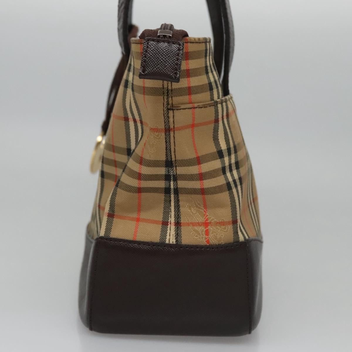 Burberry Nova Check Beige Canvas Shoulder Bag (Pre-Owned) Size ONE SIZE - 4 Thumbnail