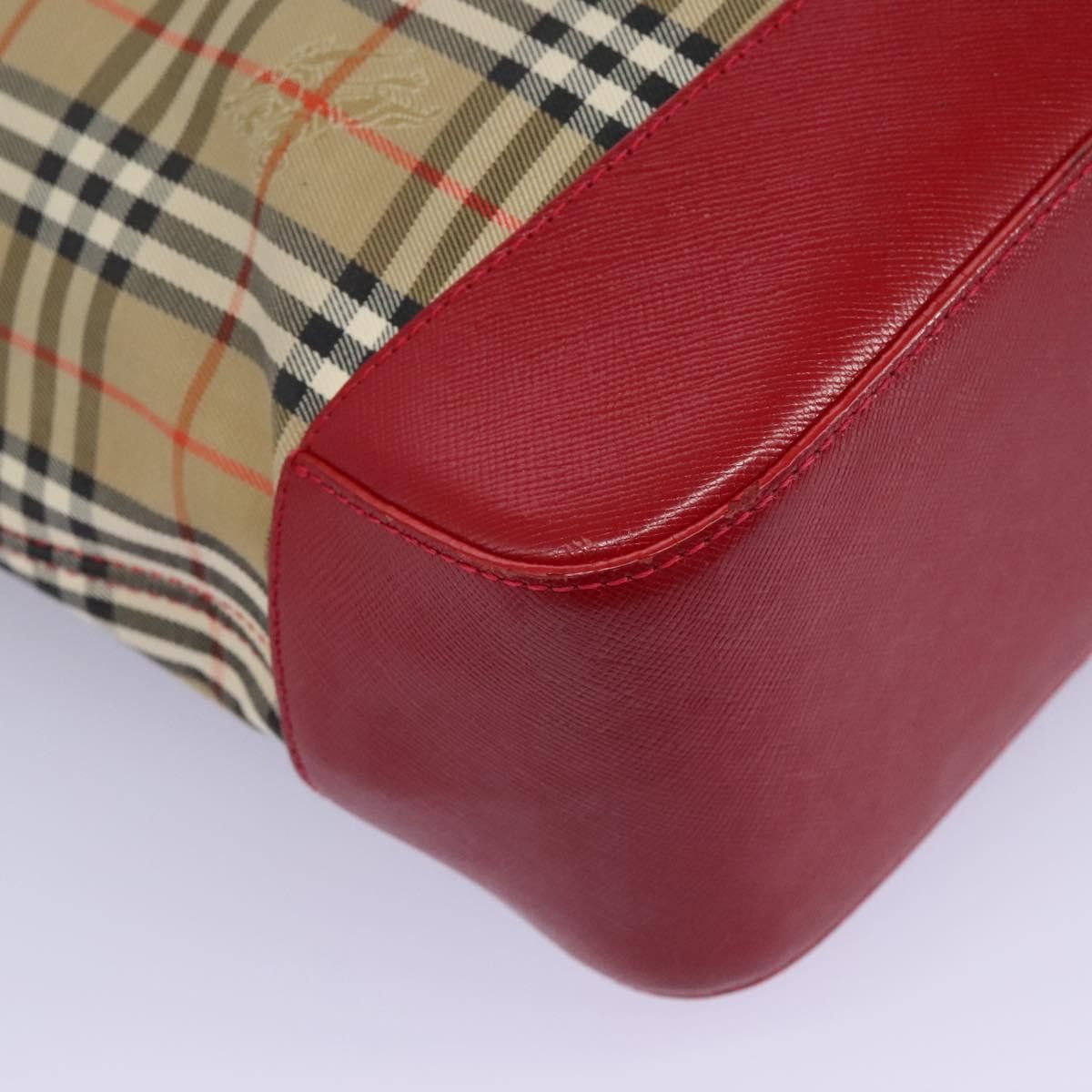 Burberry Nova Check Beige Canvas Shoulder Bag (Pre-Owned) Size ONE SIZE - 12 Thumbnail