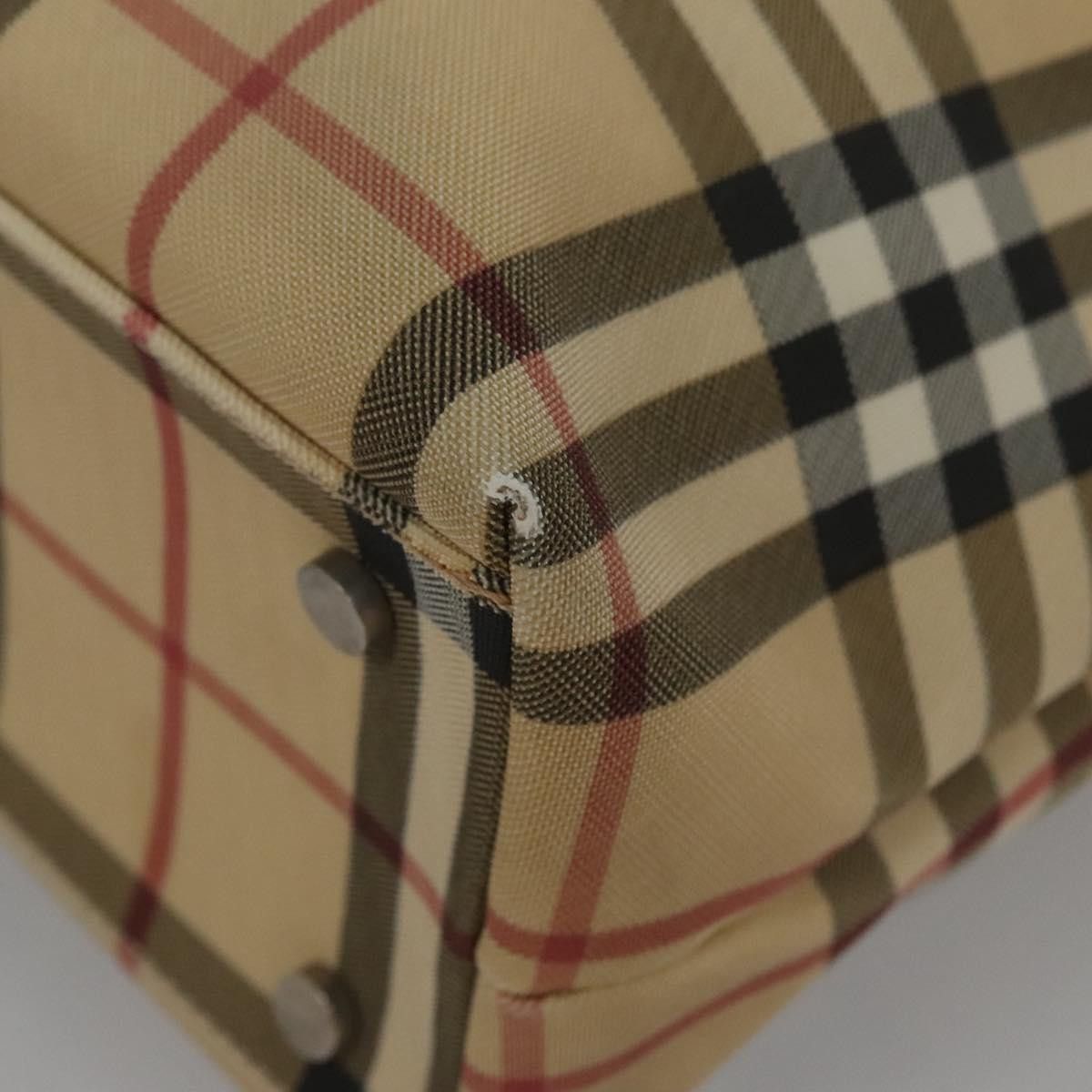 Burberry Nova Check Beige Canvas Tote Bag (Pre-Owned) Size ONE SIZE - 13 Thumbnail