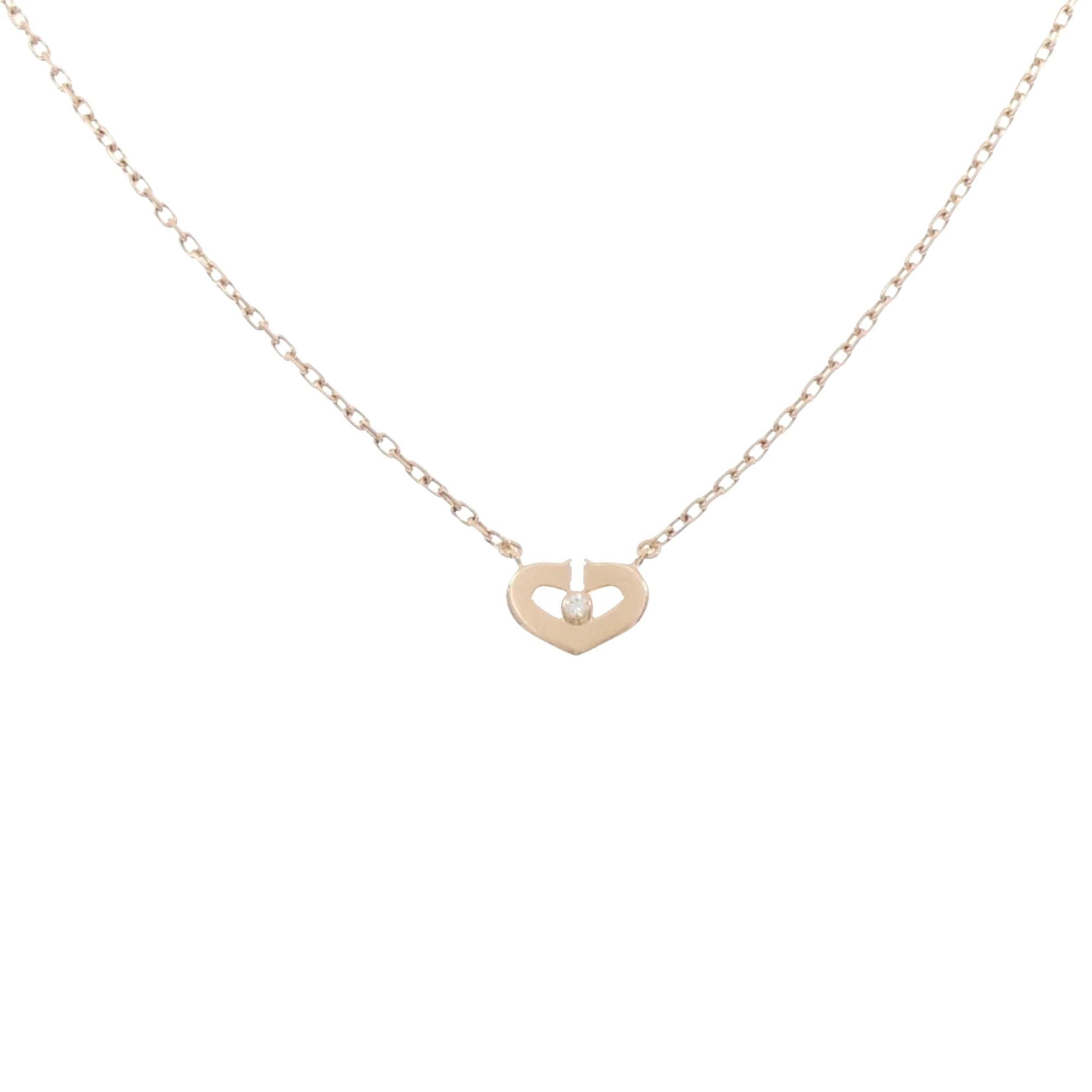 Cartier Cartier C heart necklace Size ONE SIZE - 2 Thumbnail
