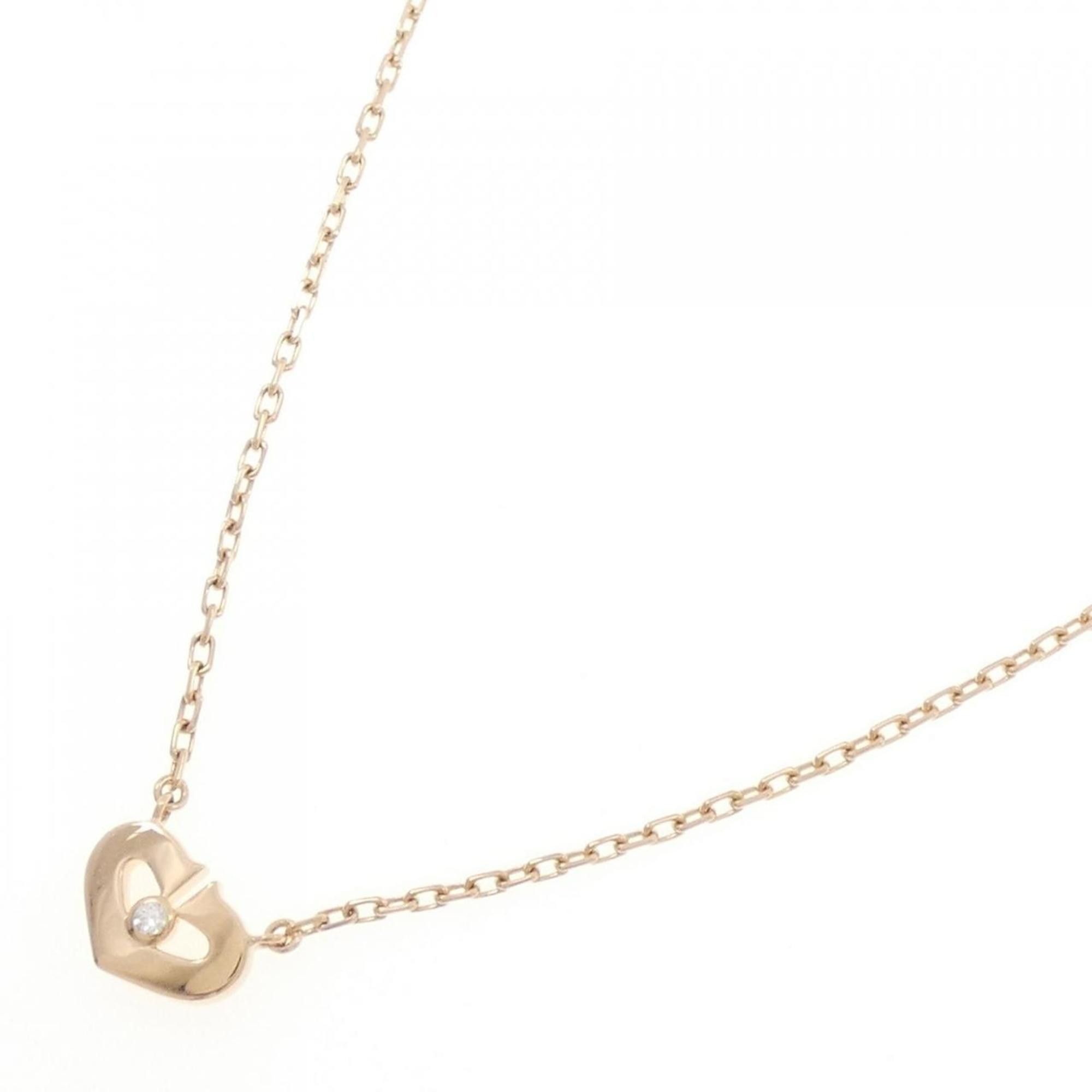Cartier Cartier C heart necklace Size ONE SIZE - 3 Thumbnail