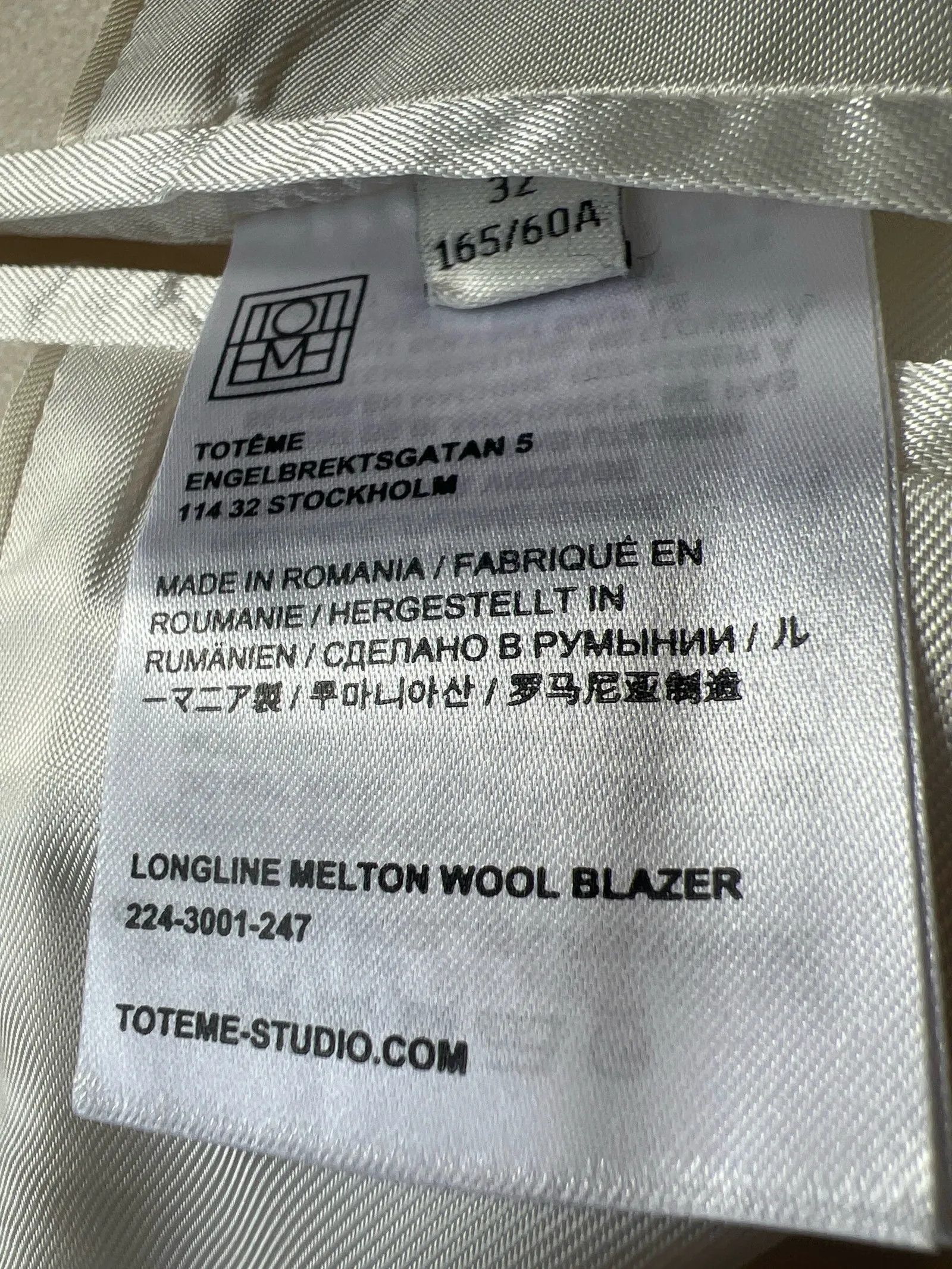 Toteme Toteme Blazer Size XXS / US 00 / IT 34 - 4 Thumbnail