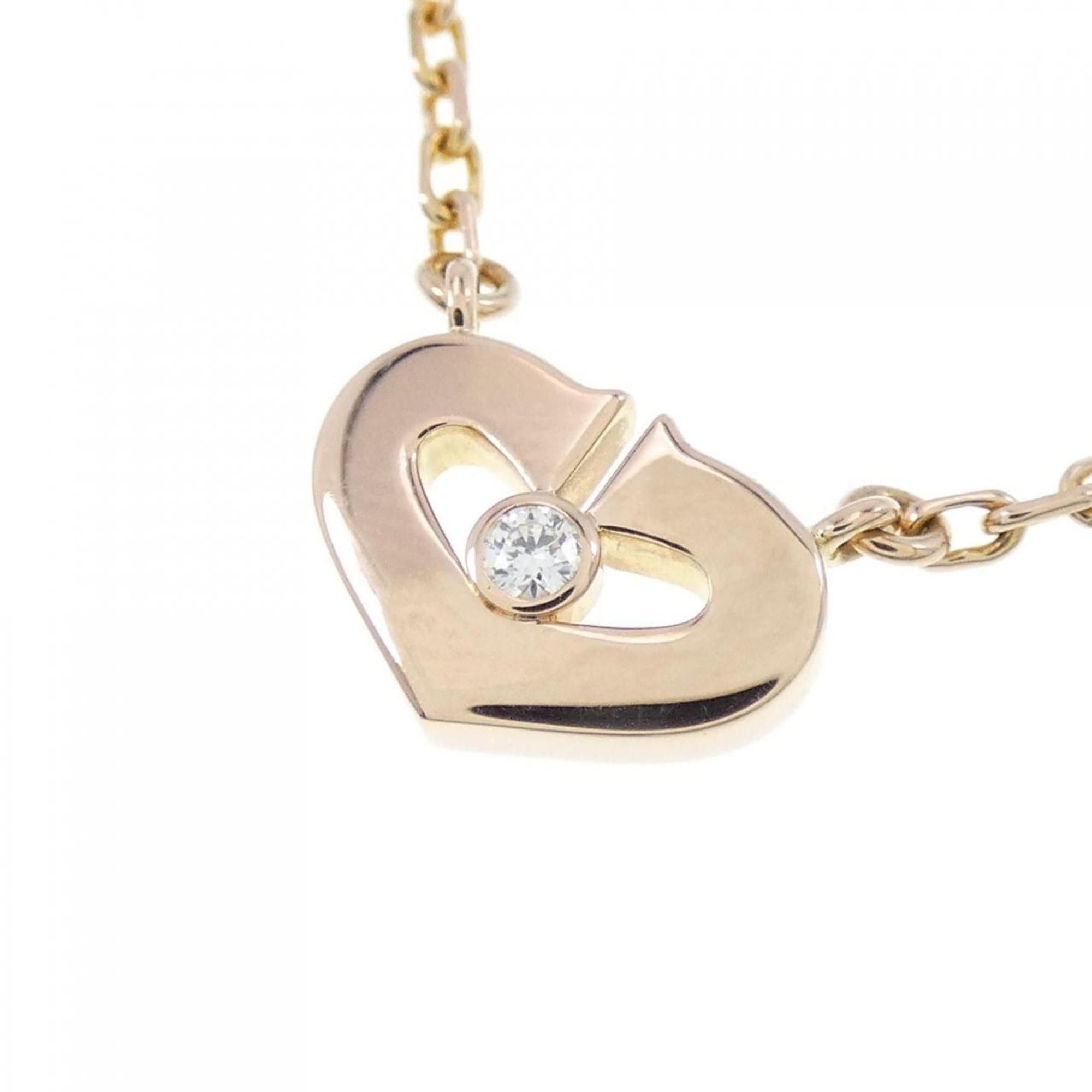 Cartier Cartier C heart necklace Size ONE SIZE - 4 Thumbnail