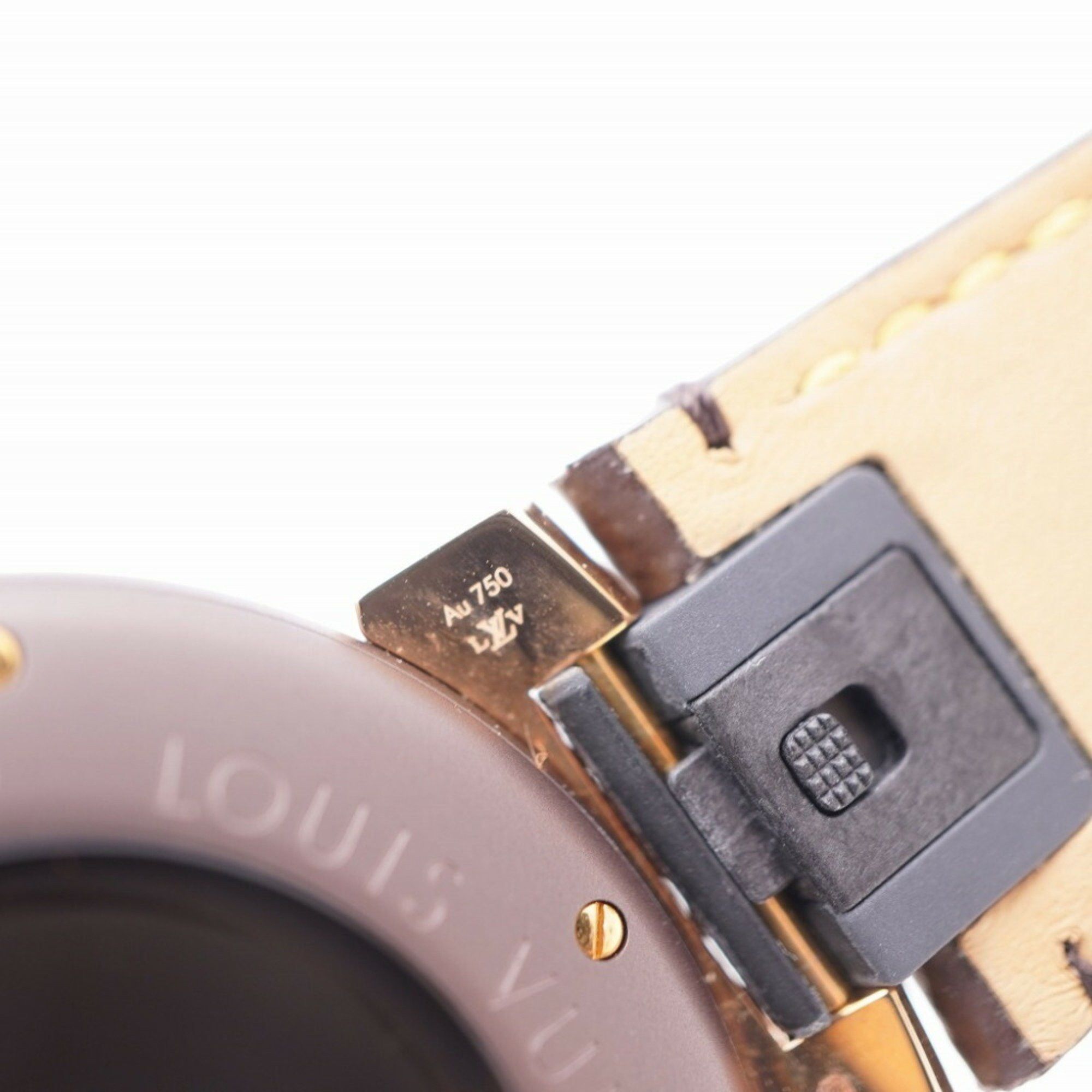 Louis Vuitton Louis Vuitton Tambour GM Monogram K18PG QA139 Quartz Watch 750 Pink Gold 1461LOUIS VUITTON Men's Size ONE SIZE - 8 Thumbnail
