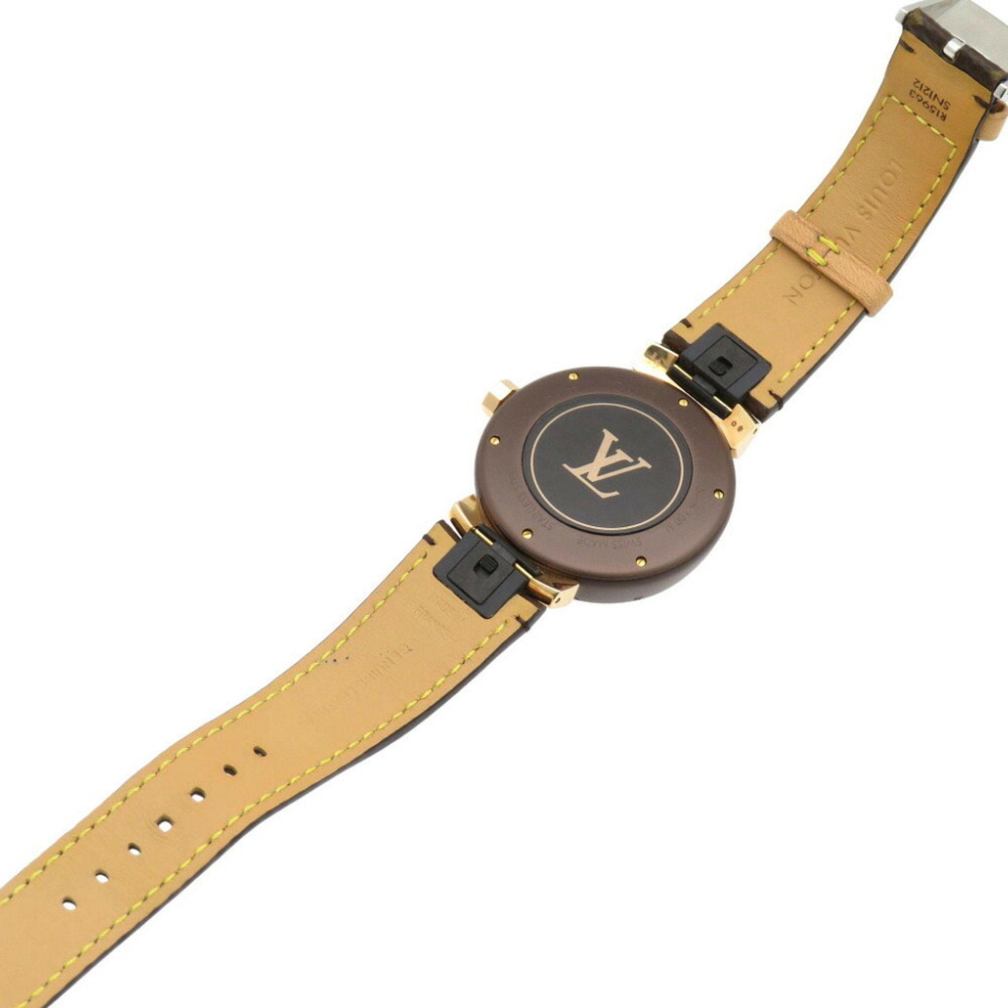 Louis Vuitton Louis Vuitton Tambour GM Monogram K18PG QA139 Quartz Watch 750 Pink Gold 1461LOUIS VUITTON Men's Size ONE SIZE - 7 Thumbnail