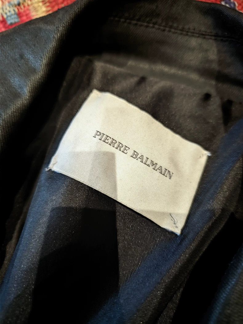 Balmain Pierre Balmain Leather Jacket for Men Size US XL / EU 56 / 4 - 4 Thumbnail