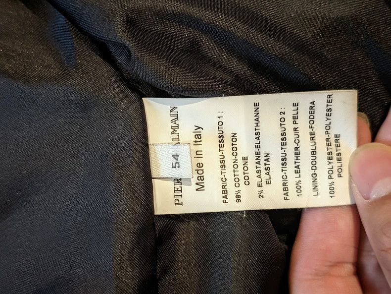 Balmain Pierre Balmain Leather Jacket for Men Size US XL / EU 56 / 4 - 6 Thumbnail